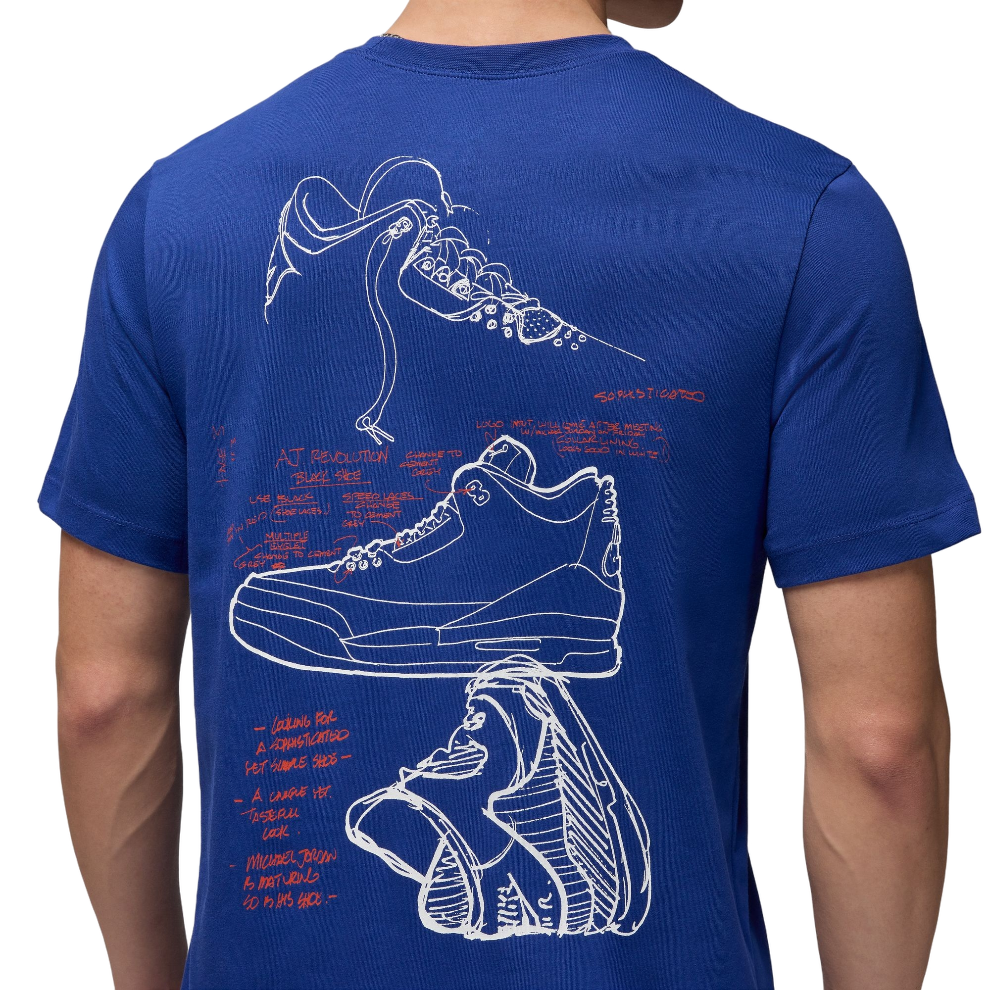 Jordan Men's Brand Rare Air Tee - ROYAL Thumbnail View 4