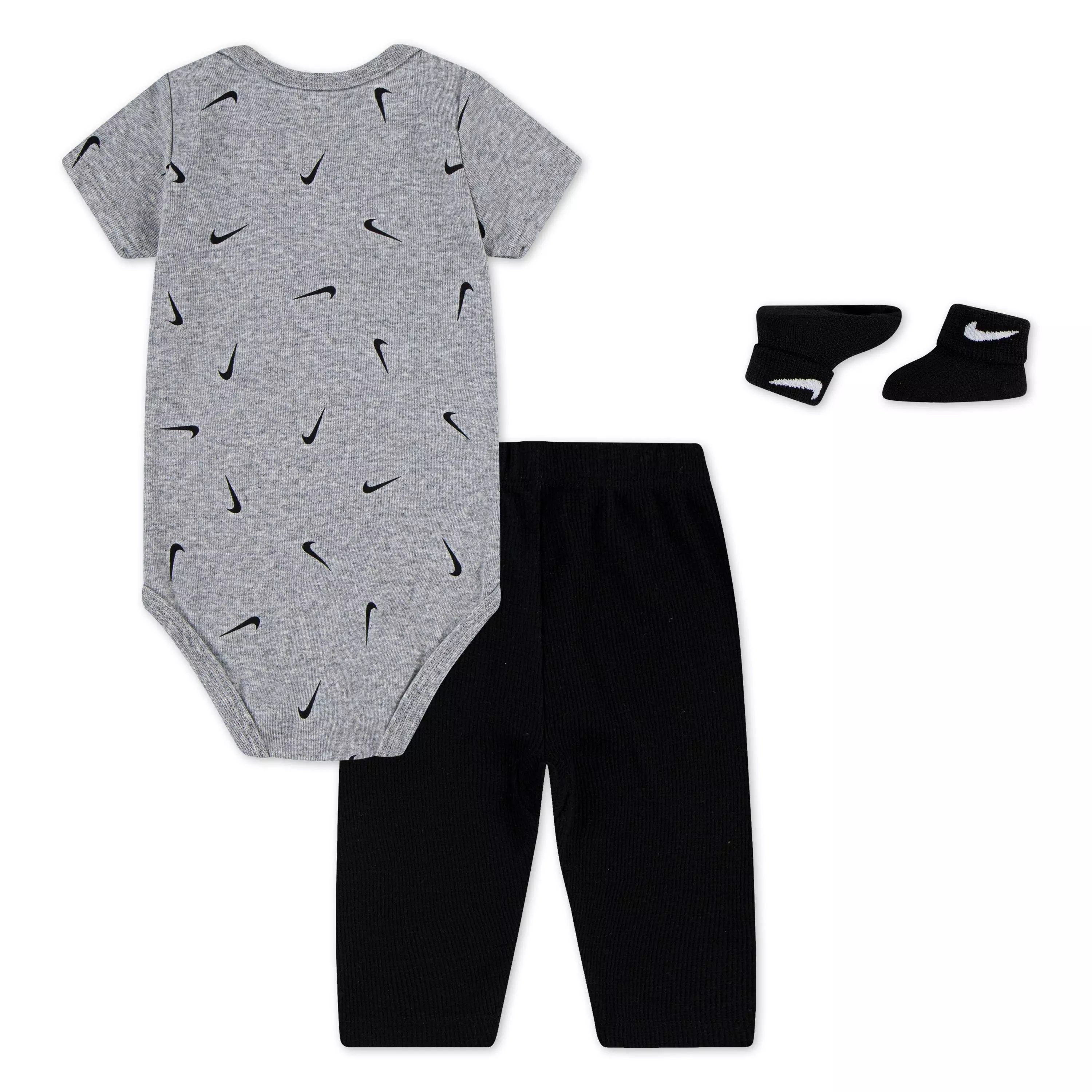 Nike Infant Boys' 3-Piece Bodysuit Waffle Pants Set - GREY