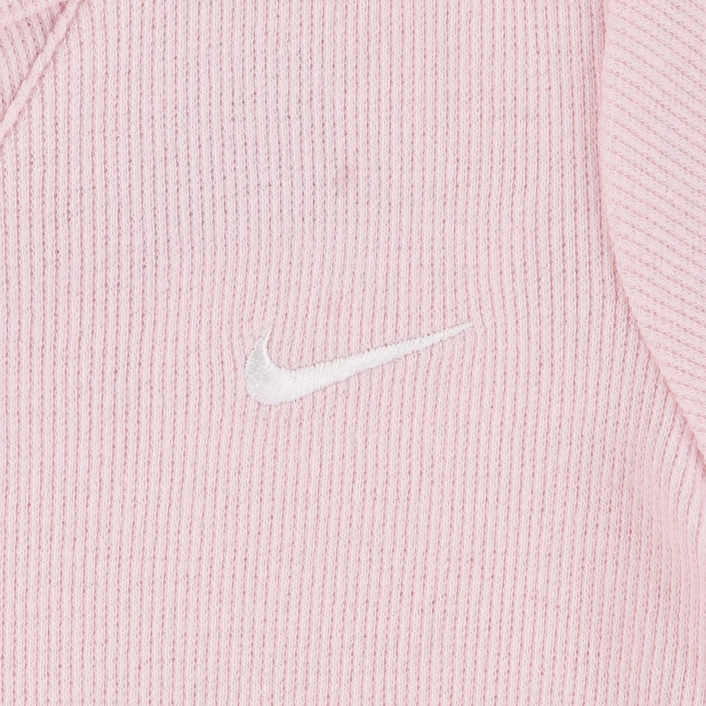 Nike Infant Kids' Ribbed Short Sleeved Romper Set - PINK