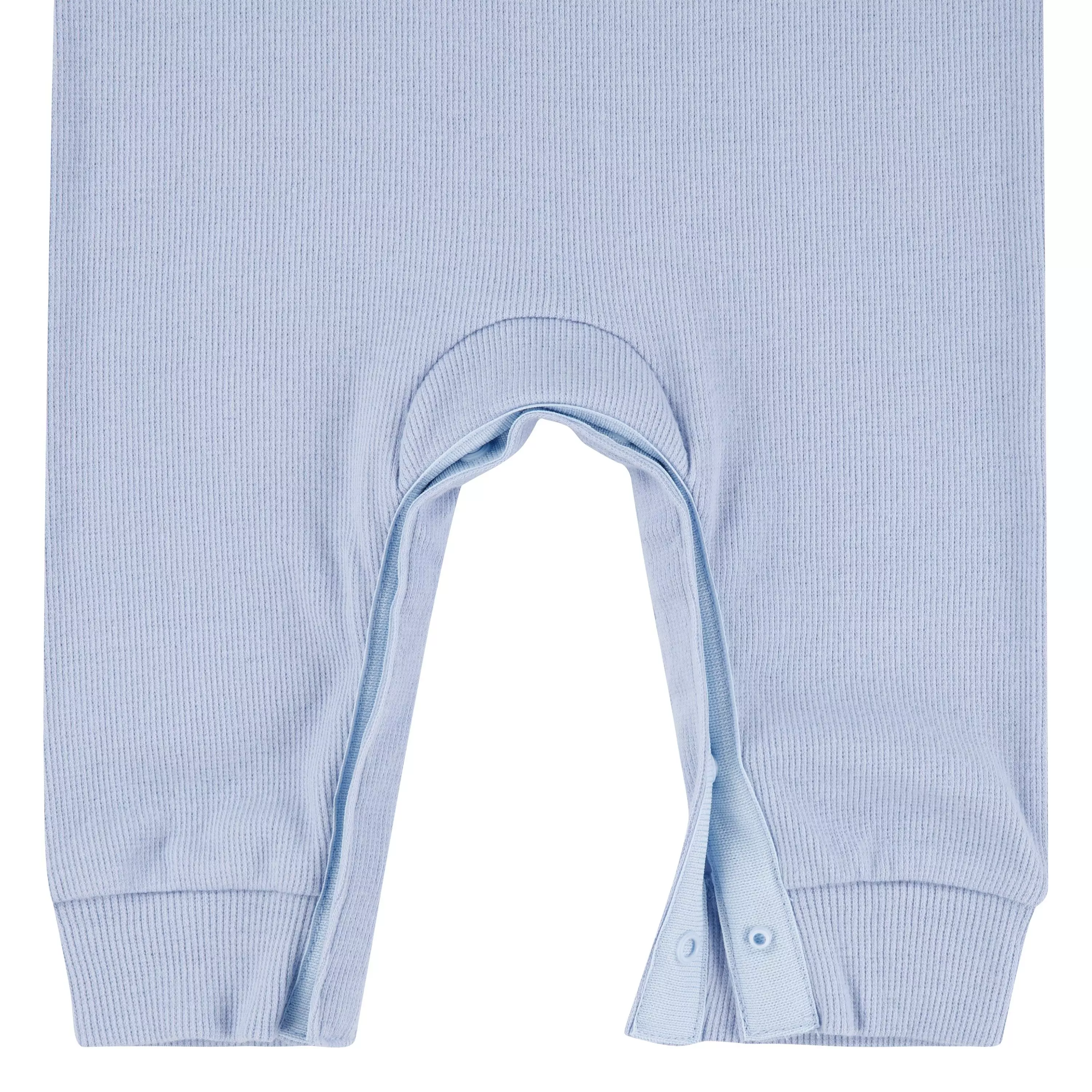 Nike Infant Kids' Ribbed Short Sleeved Romper and Sock Set-Blue - BLUE