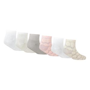 Nike Infant Girls' Floral 6-Pack Ankle Socks - Multi-Color