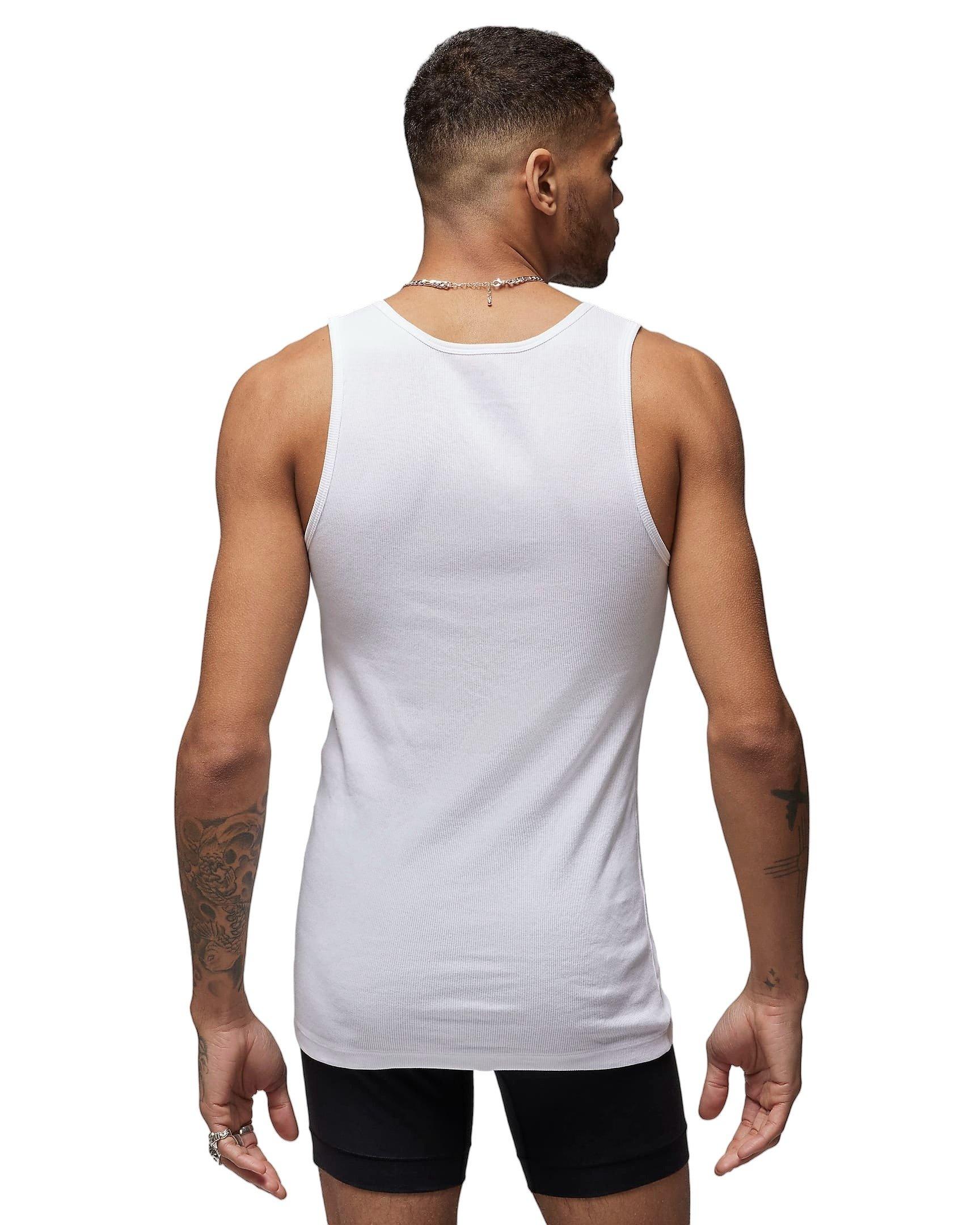 Jordan Men's Flight Base Tank Top (2-Pack) White - WHITE Thumbnail View 2