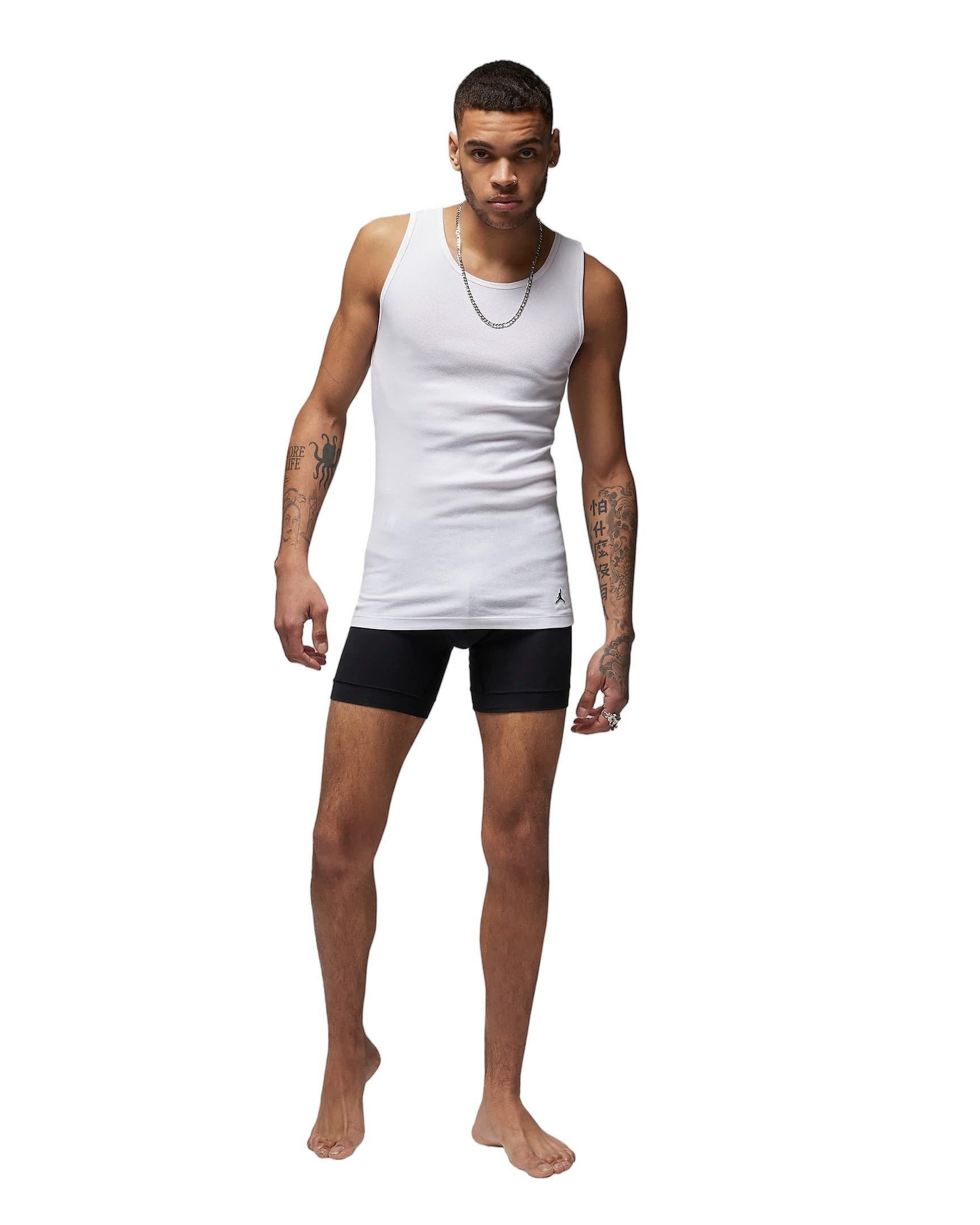 Jordan Men's Flight Base Tank Top (2-Pack) - White - WHITE Thumbnail View 4