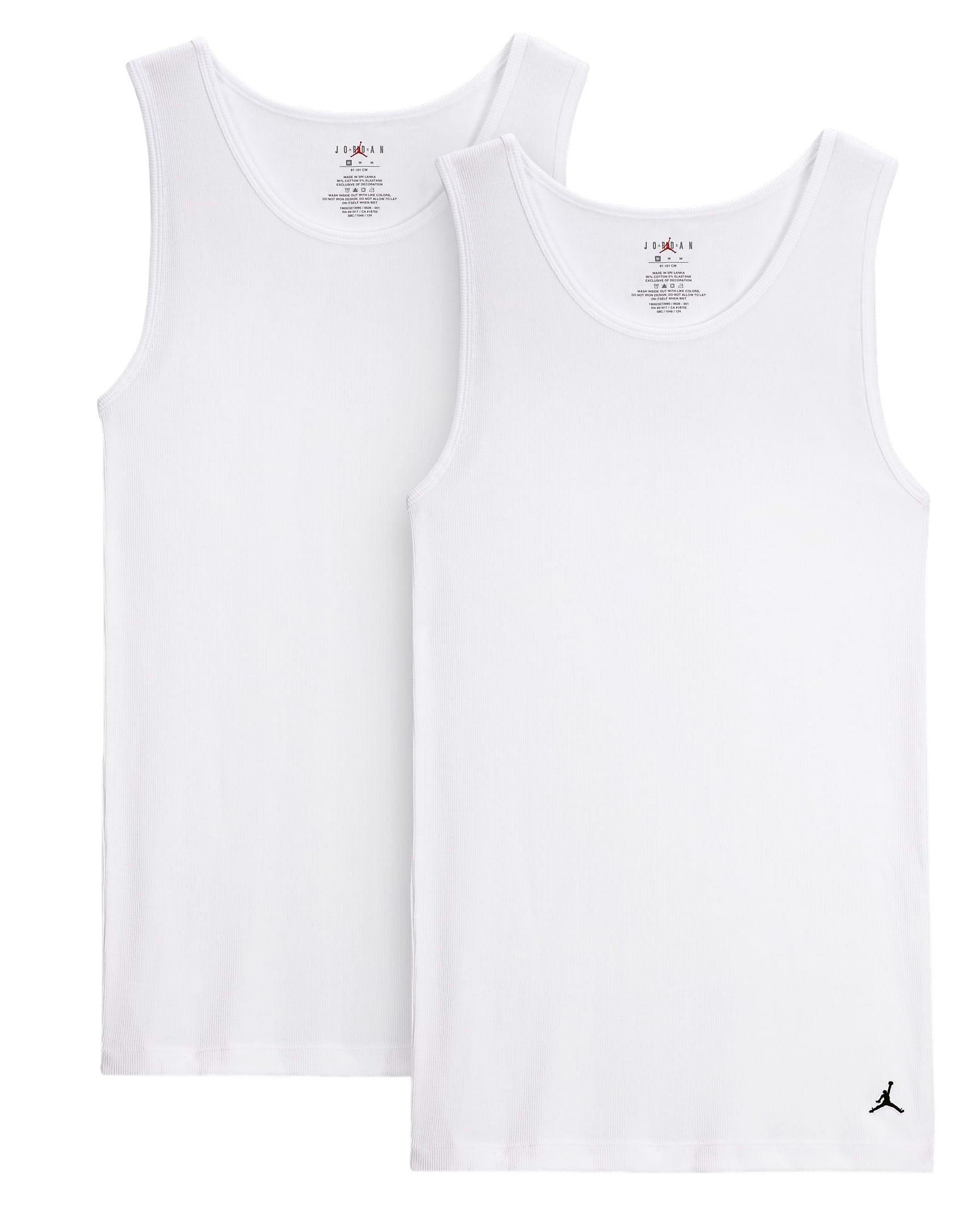 Jordan Men's Flight Base Tank Top (2-Pack) White - WHITE Thumbnail View 6