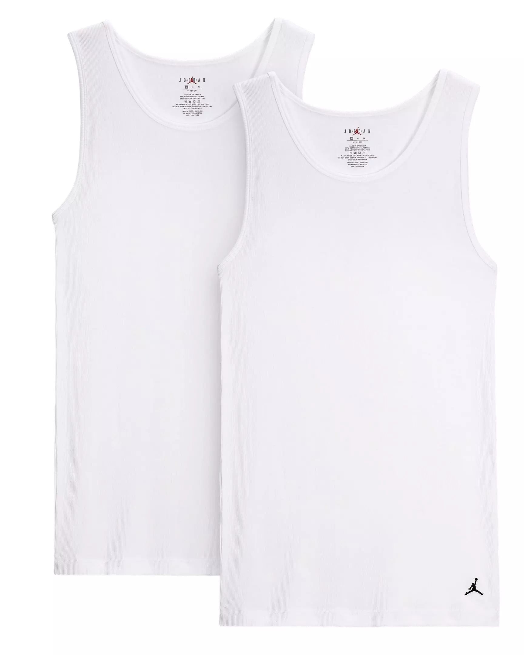 Jordan Men's Flight Base Tank Top (2-Pack) White - WHITE