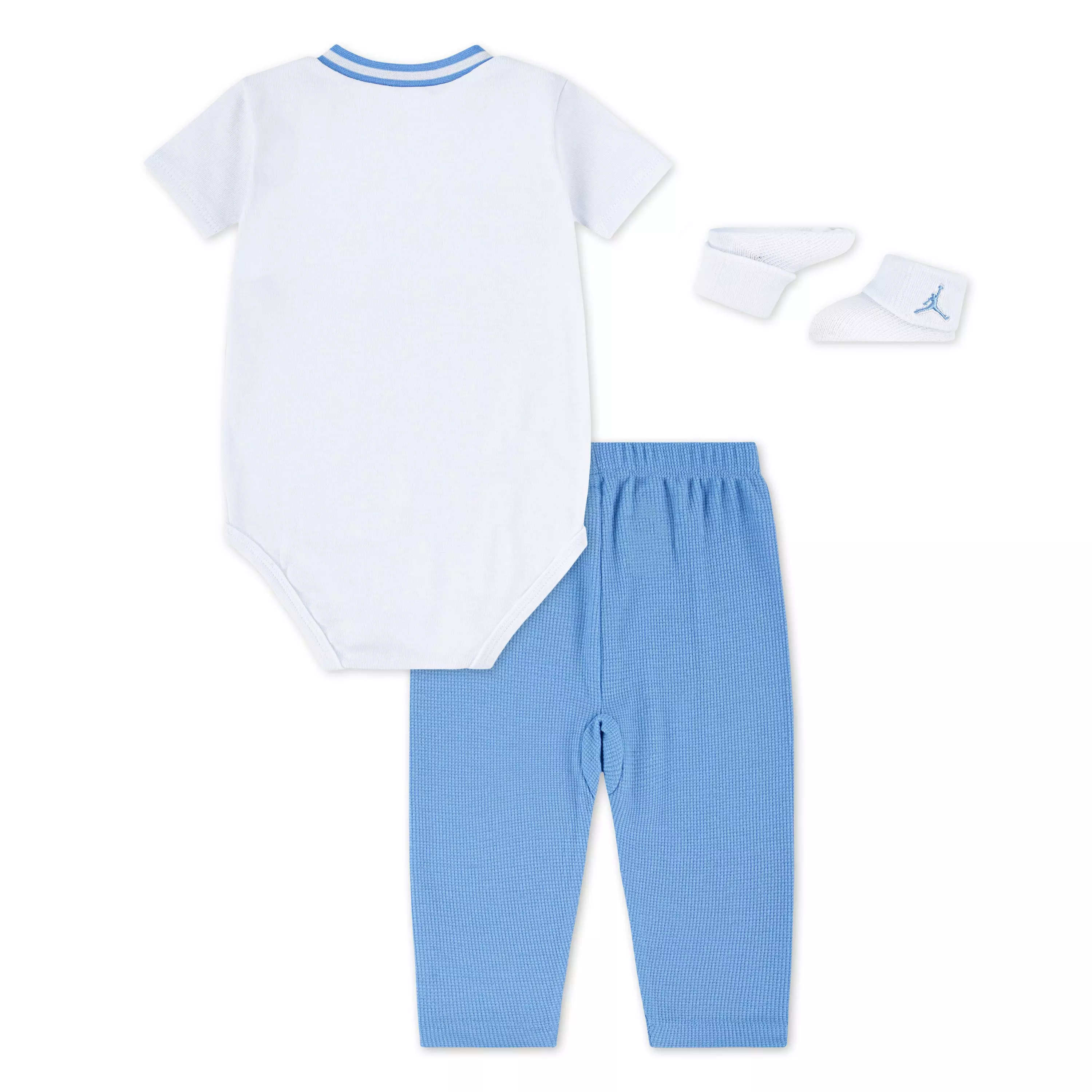 Jordan Infant Kids' Henley 3-Piece Set - White/Blue - WHITE