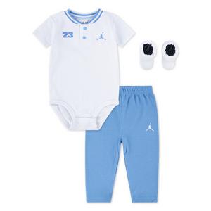 Jordan Infant Kids' Henley 3-Piece Set - White/Blue