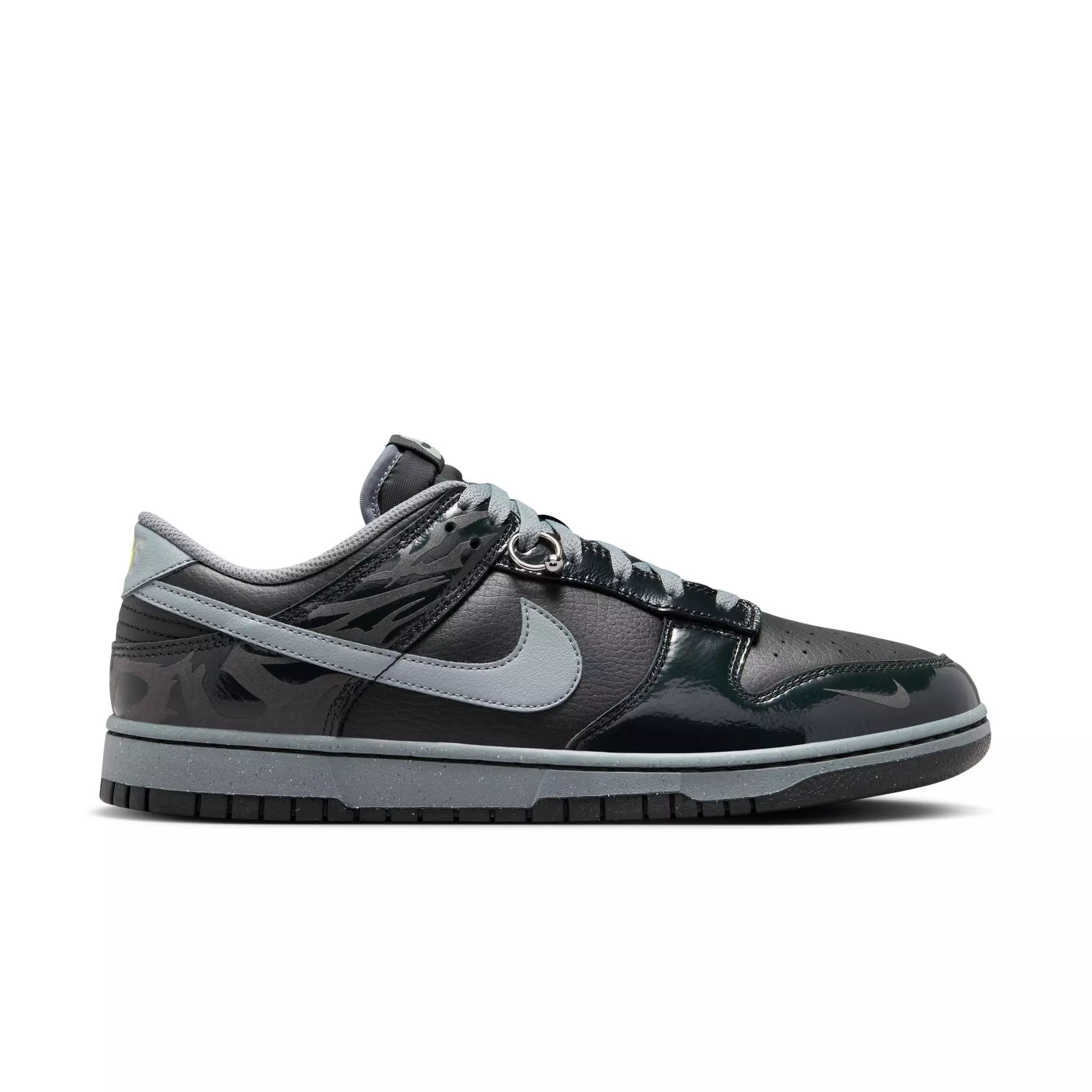 Nike Dunk Low Retro Quickstrike "Off Noir/Cool Grey/Black/Jade Horizon" Men's Shoe - BLACK/GREY
