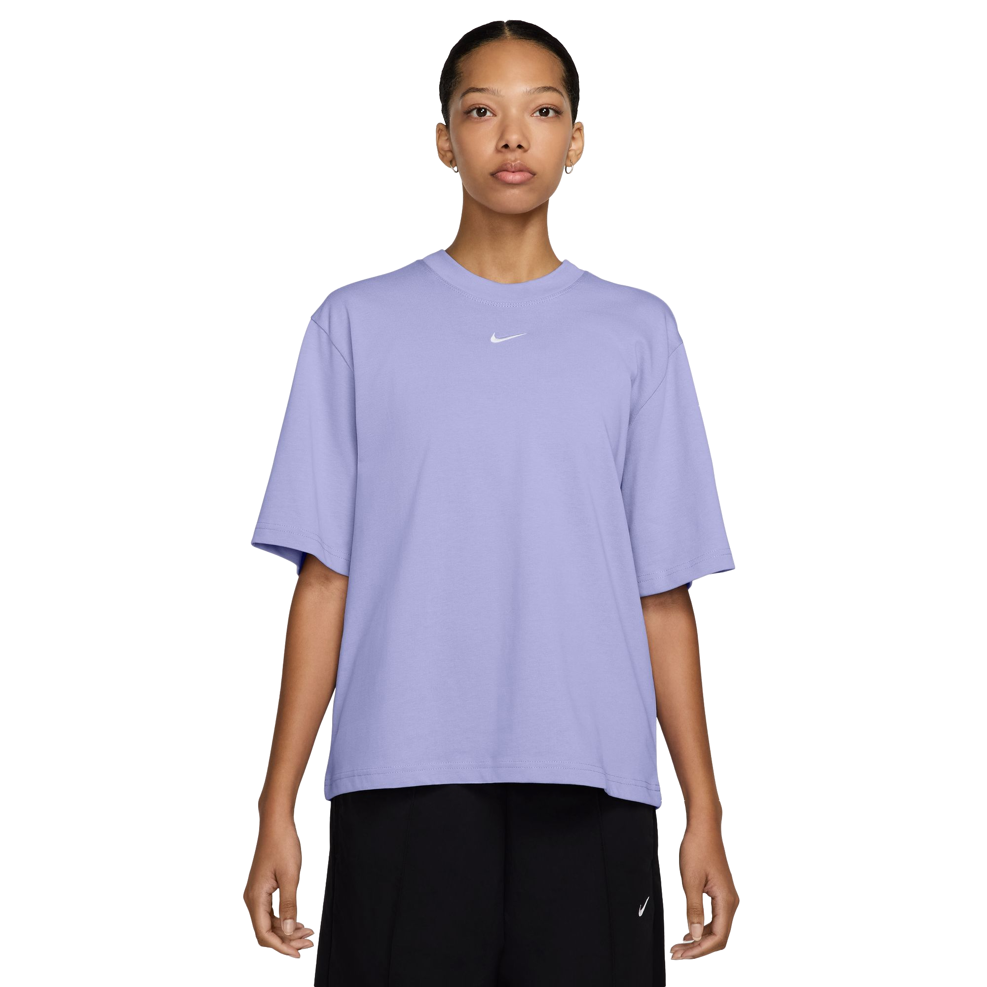 Nike Women's Sportswear Essential Boxy Tee - PURPLE Thumbnail View 1