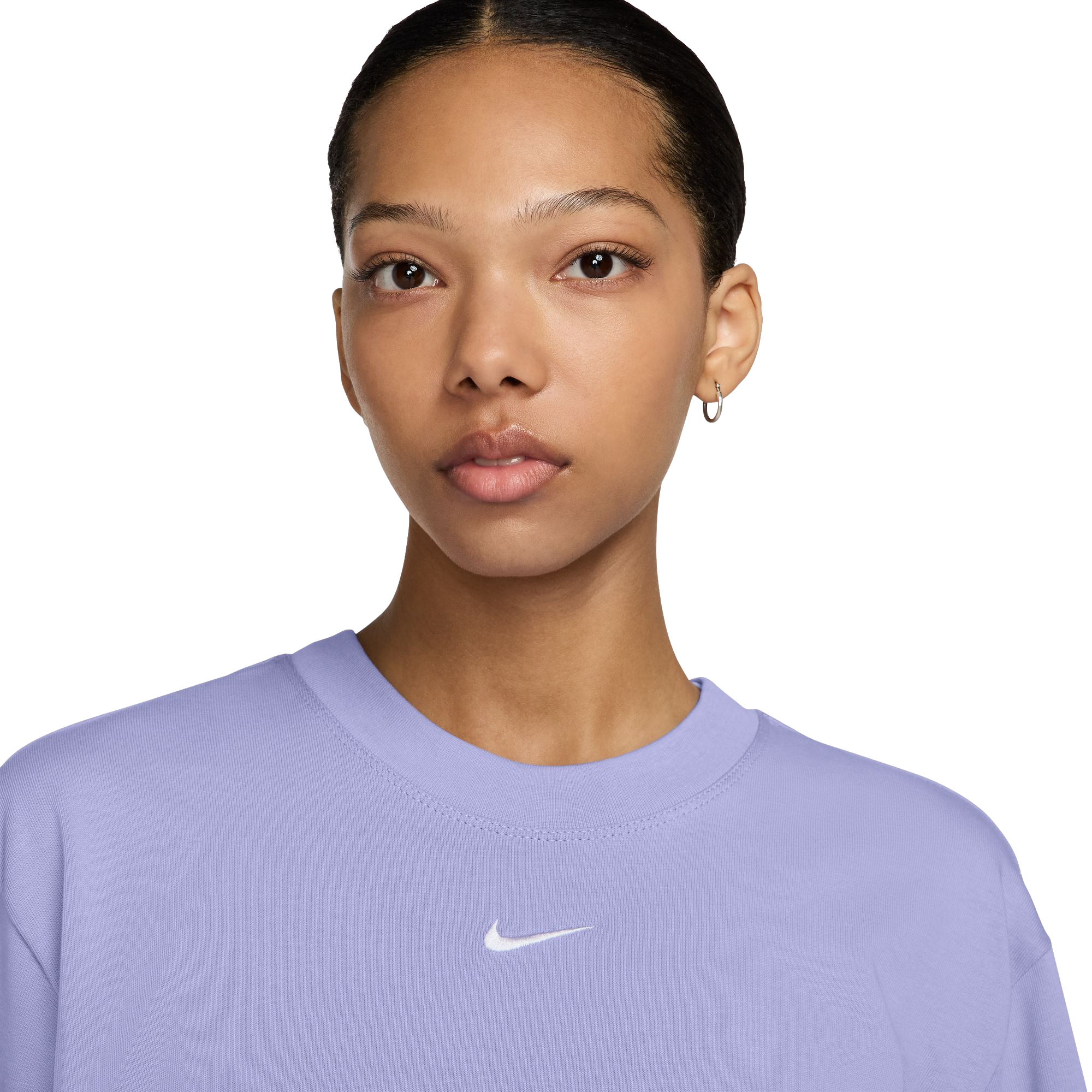 Nike Women's Sportswear Essential Boxy Tee - PURPLE Thumbnail View 3
