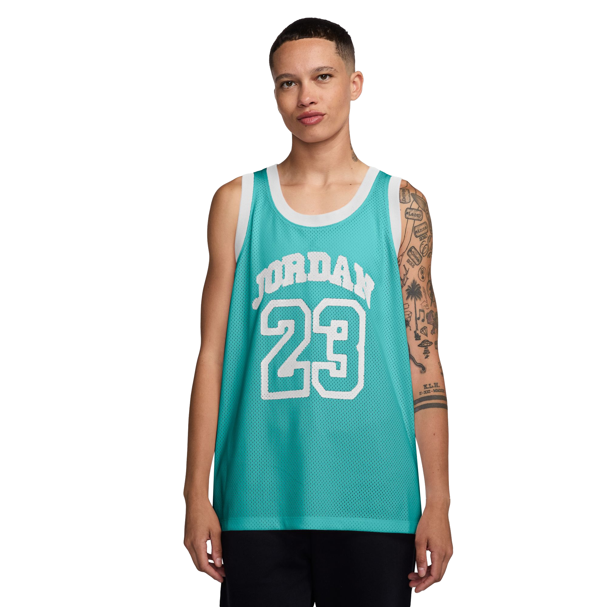 Jordan Women's 40th Anniversary Jersey Tank-Teal - TEAL
