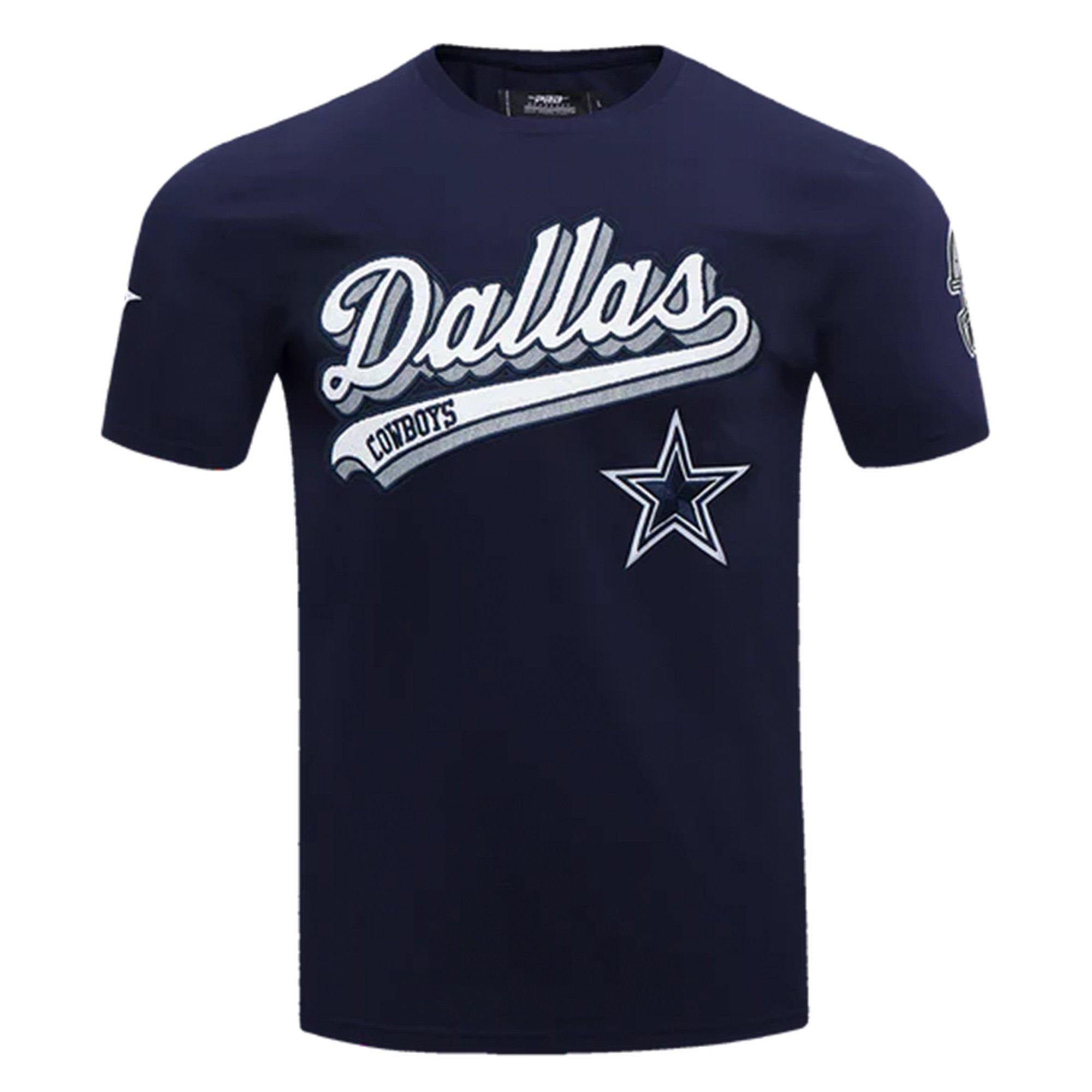 Pro Standard Dallas Cowboys Script Tail Tee-Navy - NAVY Thumbnail View 1