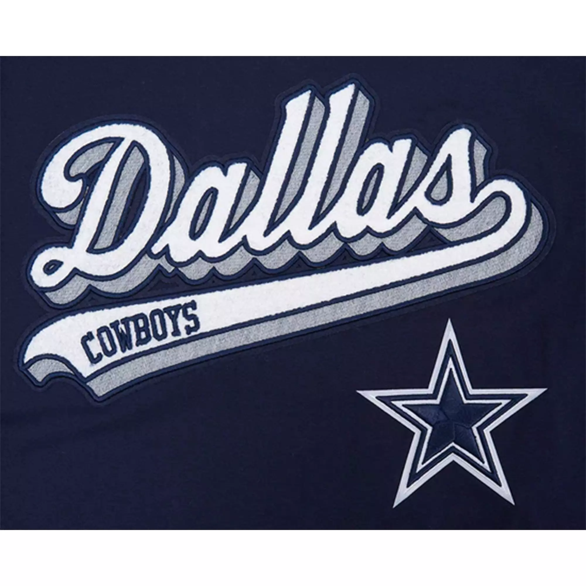 Pro Standard Dallas Cowboys Script Tail Tee-Navy - NAVY