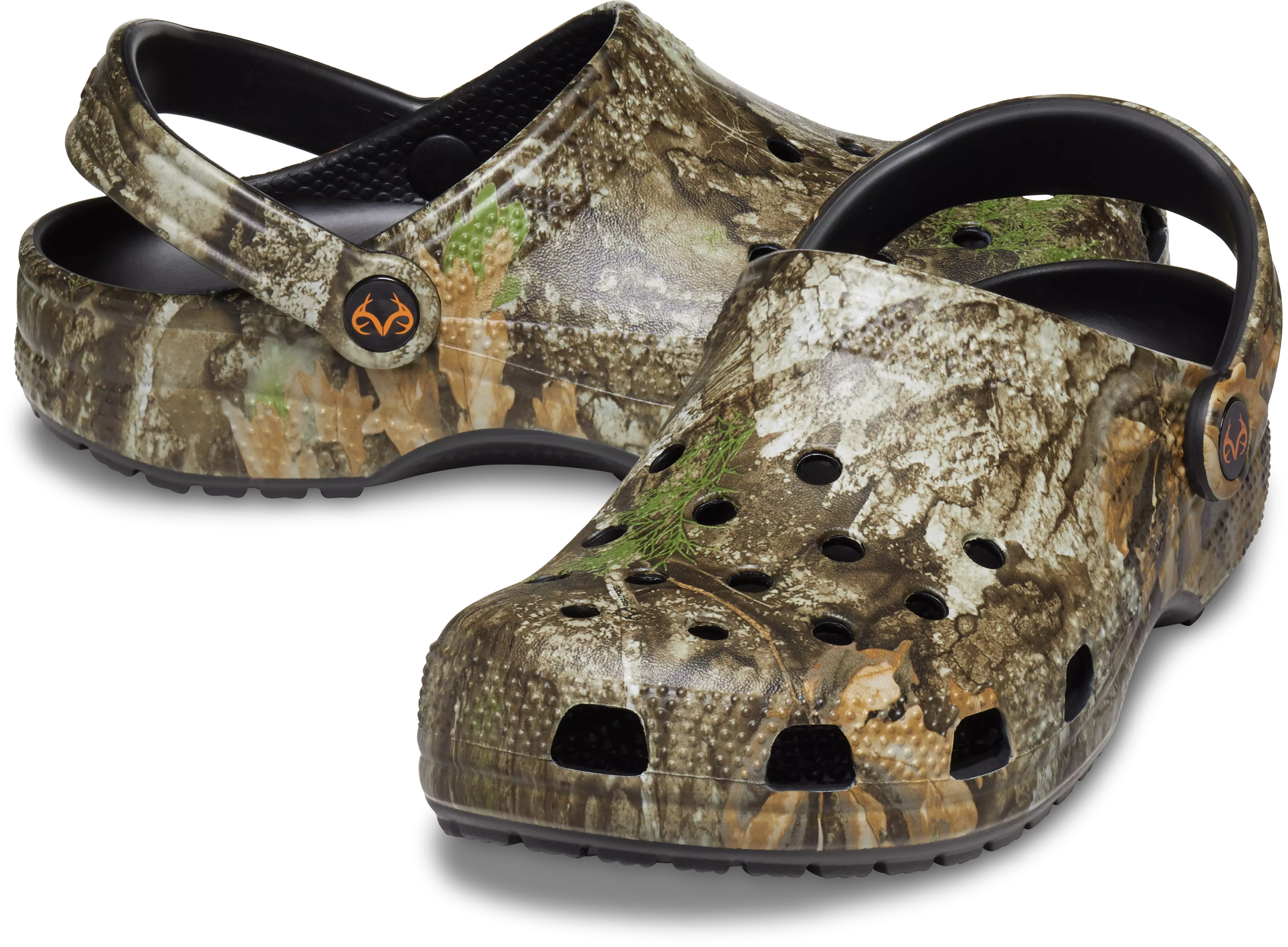 Crocs Classic "Camo" Women's Clog - GREEN/BLACK