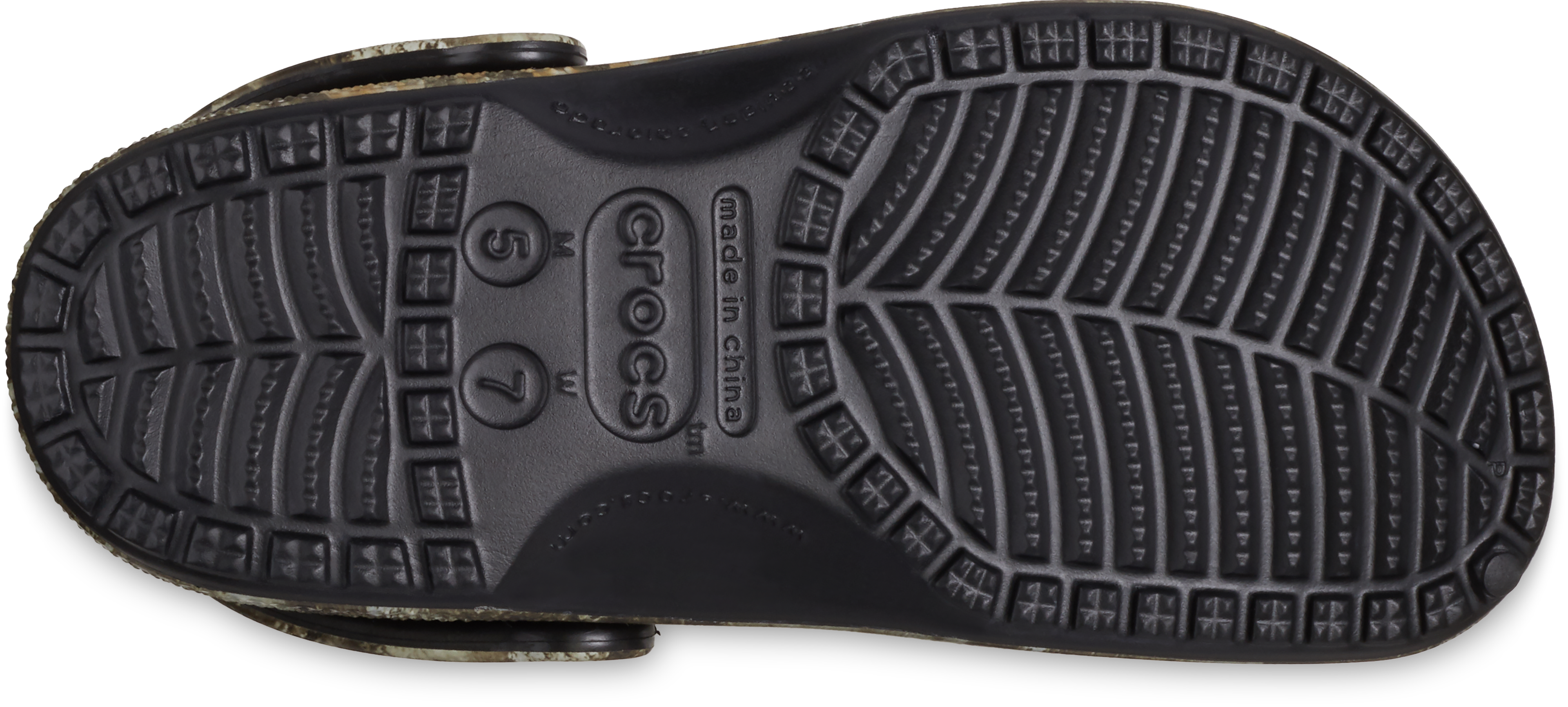 Crocs Classic "Camo" Women's Clog - GREEN/BLACK Thumbnail View 5