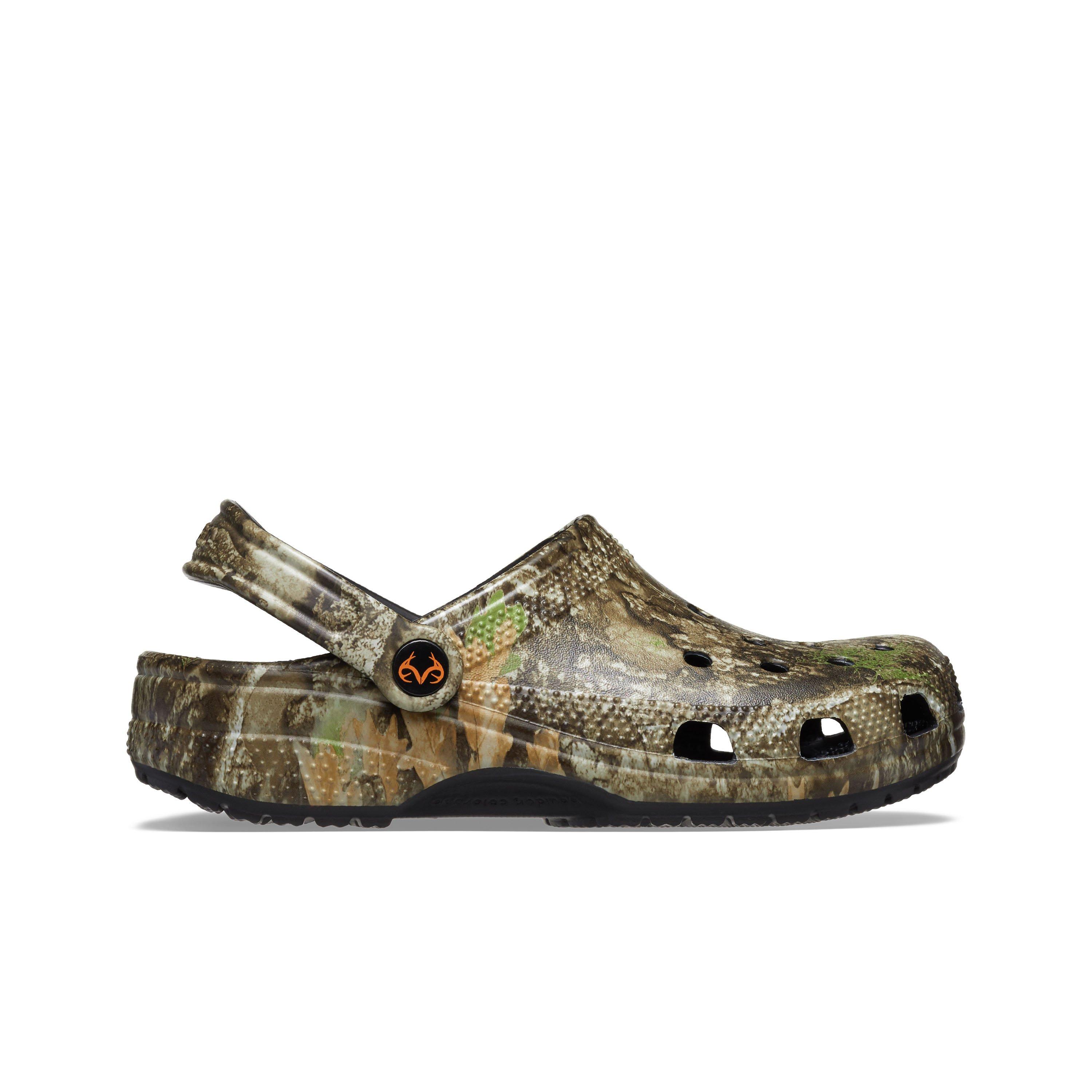 Crocs Classic "Camo" Women's Clog - GREEN/BLACK Thumbnail View 1