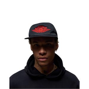 Jordan Pro Logo Adjustable Cap-Black/Chile Red