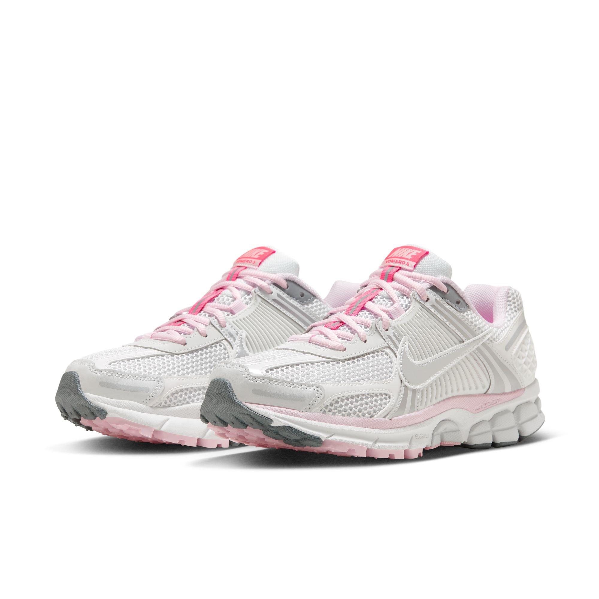 Nike Zoom Vomero 5 "Photon Dust/Metallic Silver/Summit White" Women's Shoe - WHITE/PINK Thumbnail View 5