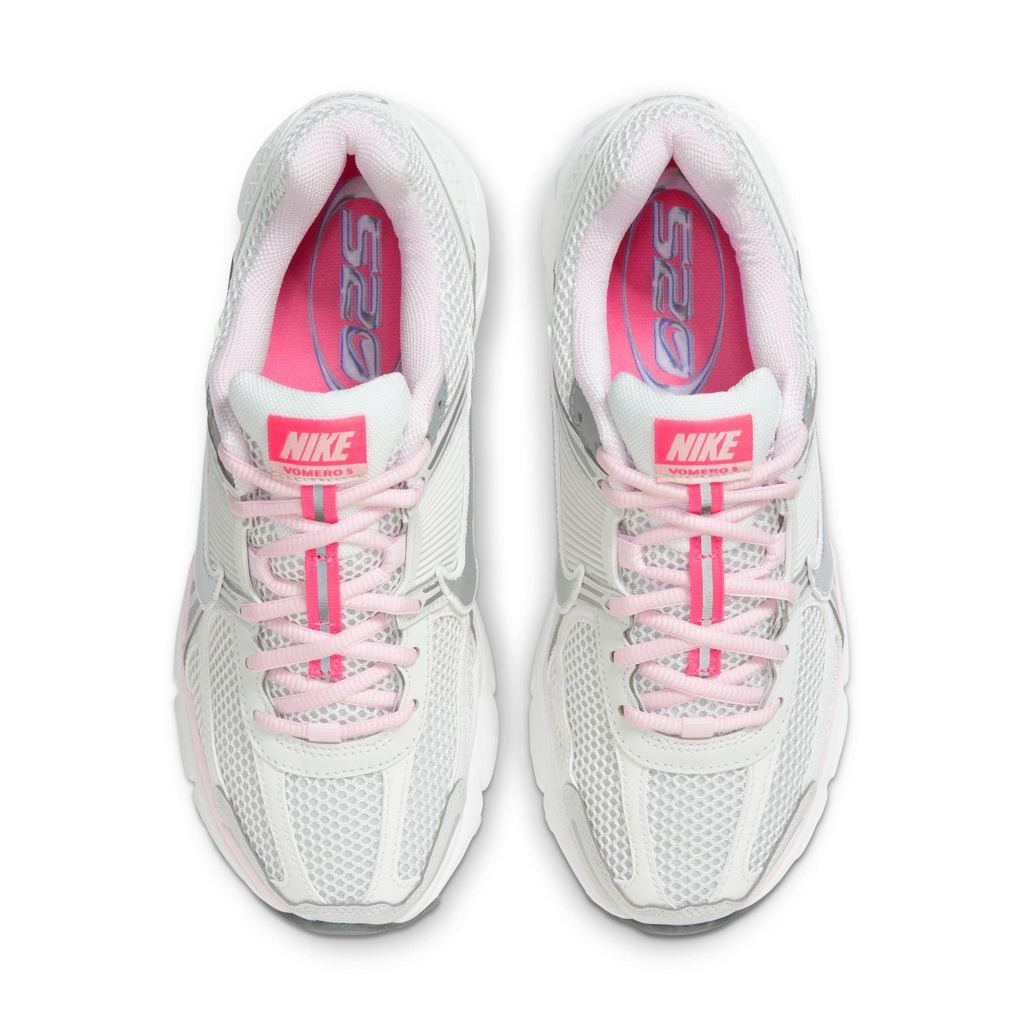 Nike Zoom Vomero 5 "Photon Dust/Metallic Silver/Summit White" Women's Shoe - WHITE/PINK Thumbnail View 6