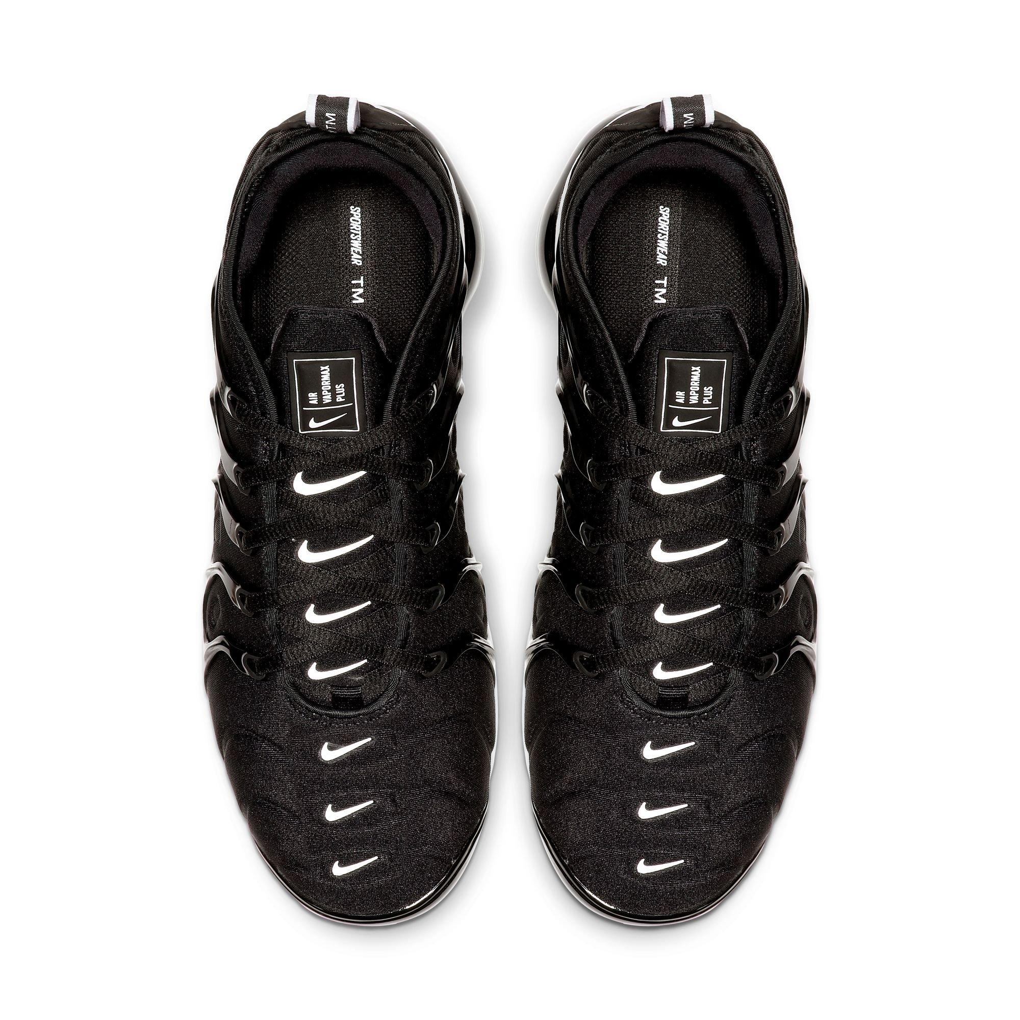 Nike Air VaporMax Plus "Black/White" Men's Shoe - BLACK/WHITE Thumbnail View 6