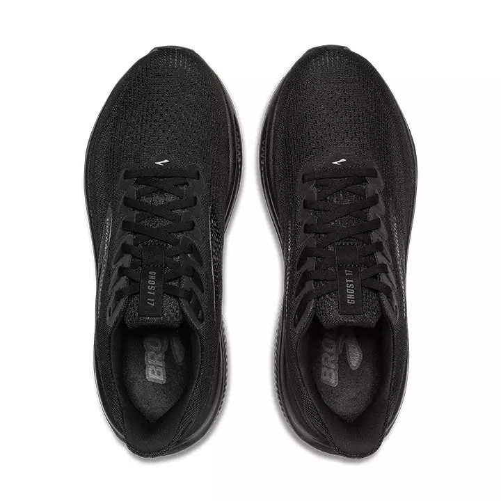 Brooks Ghost 17 "Black/Black/Ebony" Men's Running Shoe - BLACK