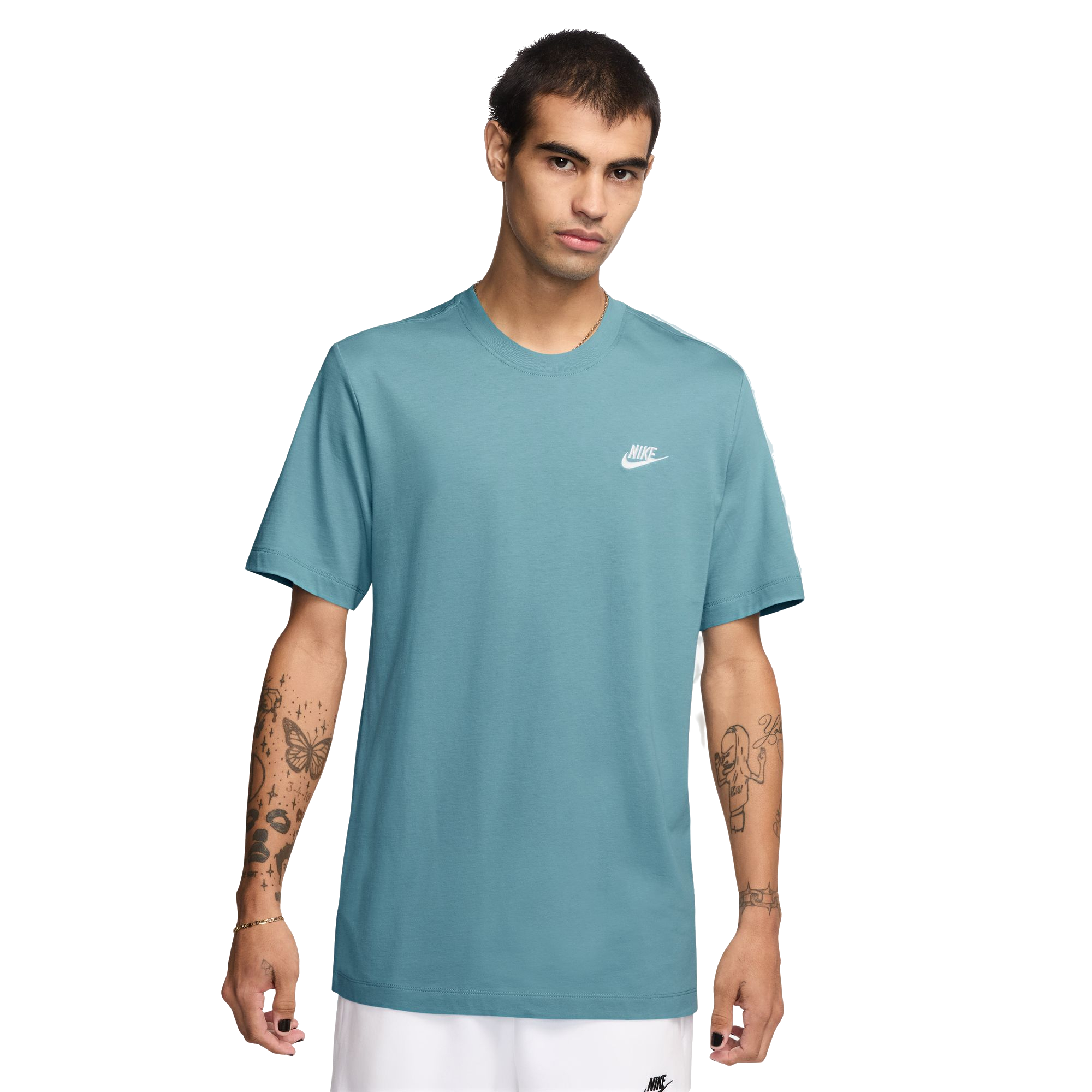 Nike Men's Sportswear Club Tee-Blue - BLUE