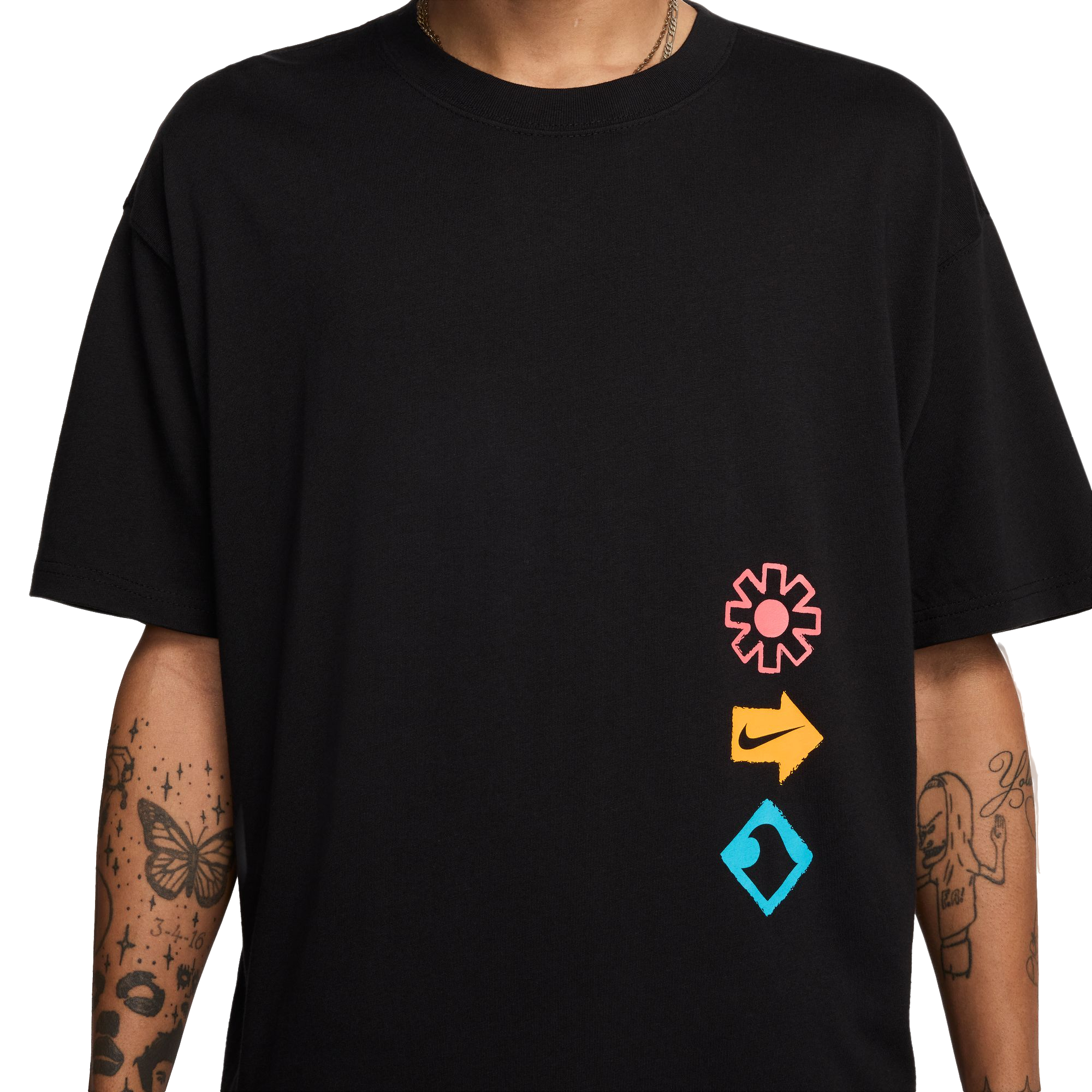 Nike Men's Sportswear Max90 Graphic Tee - Black - BLACK Thumbnail View 3
