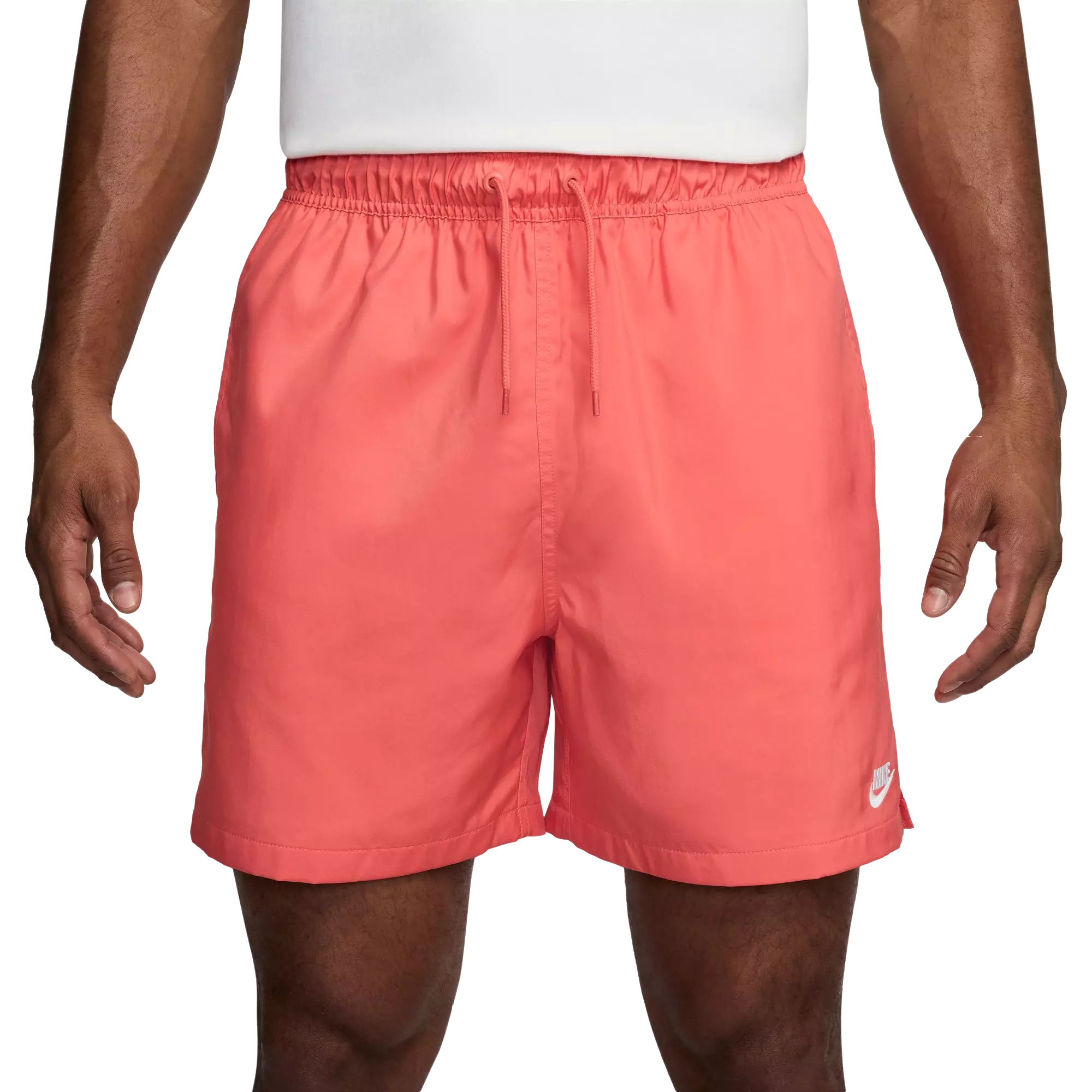 Nike Men's Club Woven Flow Shorts - Coral - CORAL