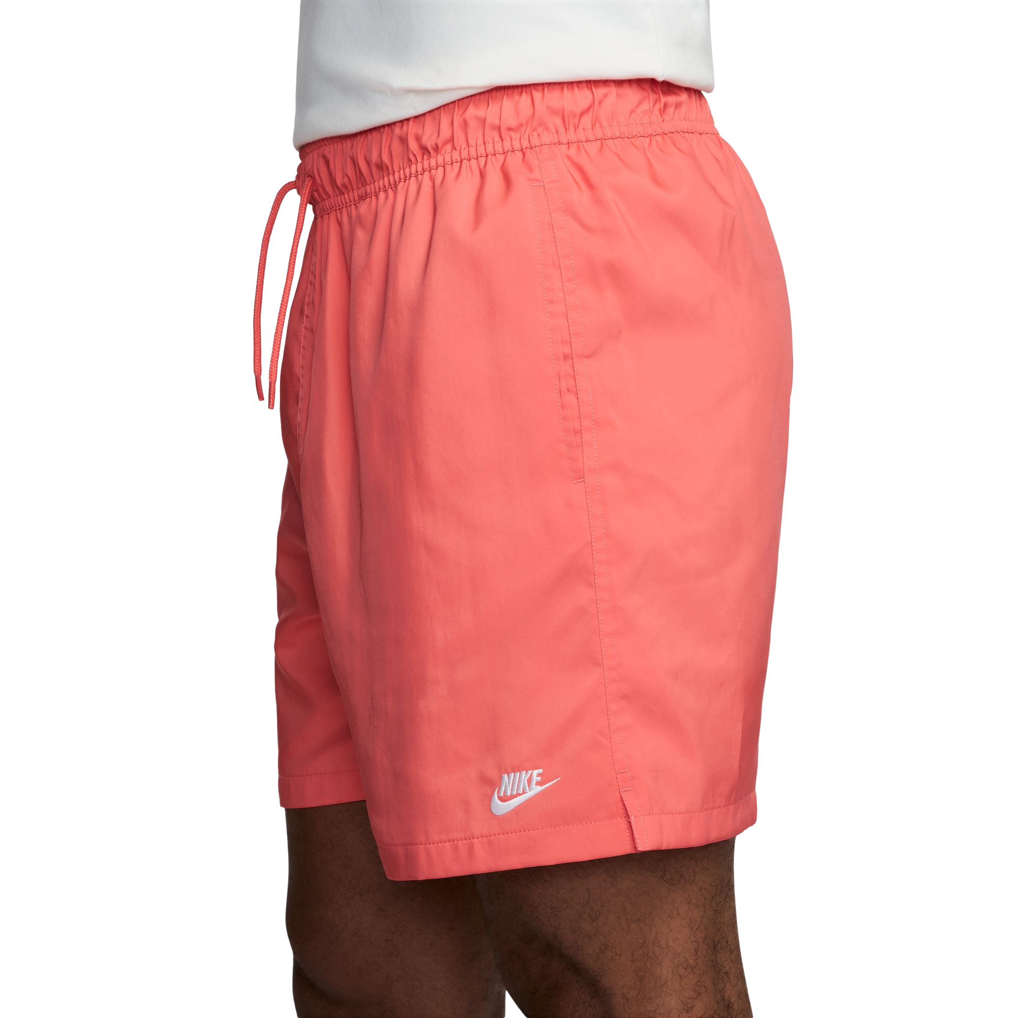 Nike Men's Club Woven Flow Shorts-Coral - CORAL Thumbnail View 3