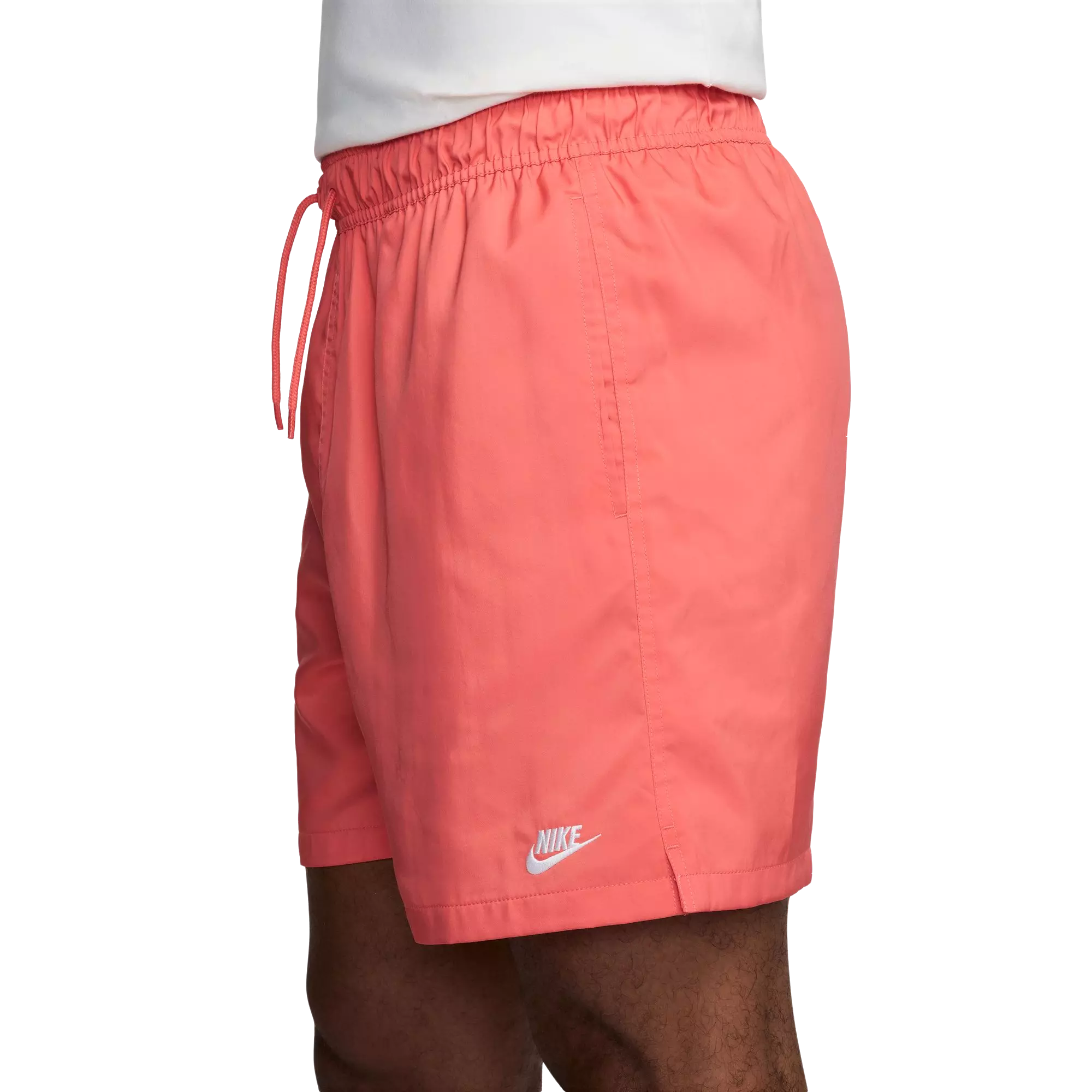 Nike Men's Club Woven Flow Shorts-Coral - CORAL
