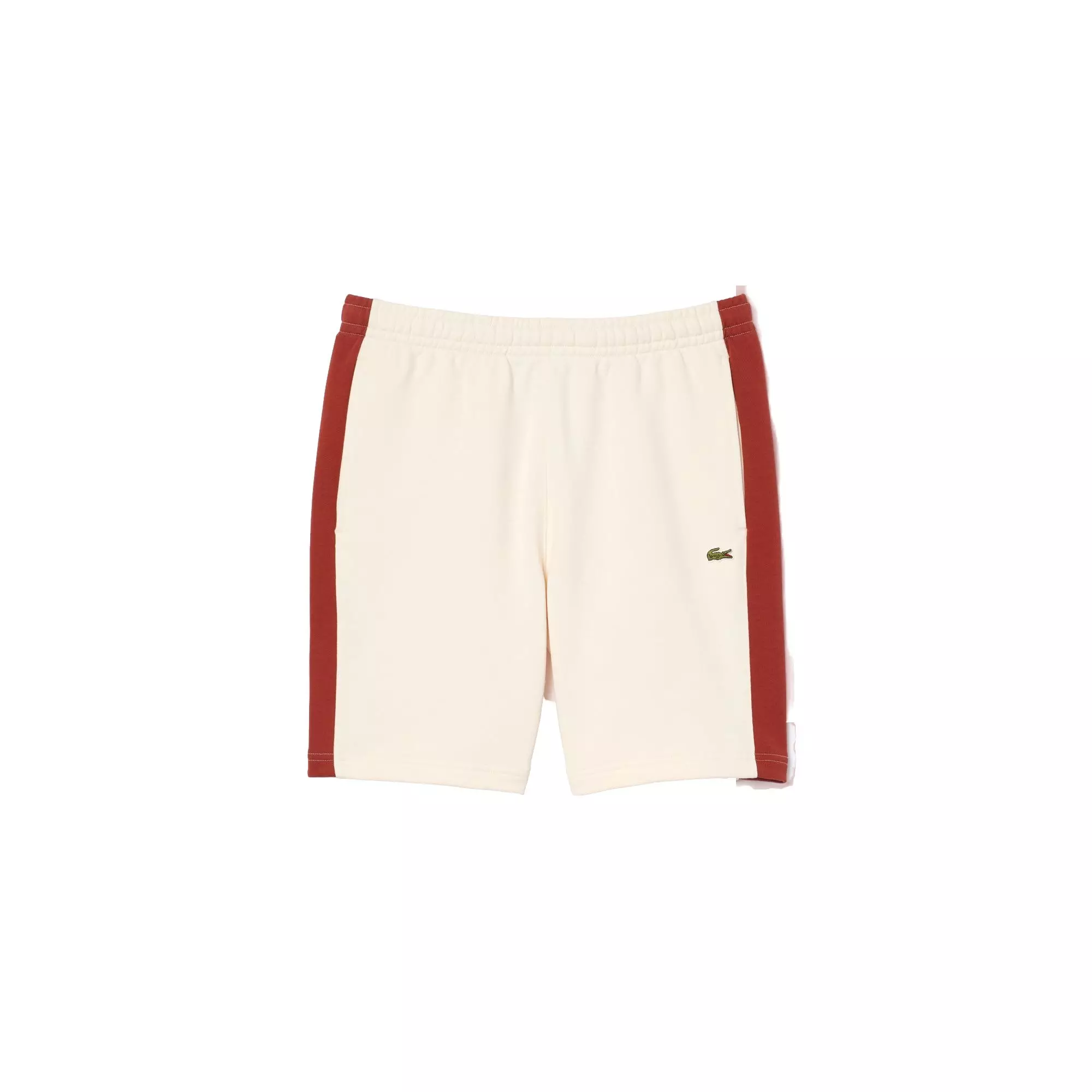 Lacoste Men's Colorblock Fleece Short - Latte - CREAM