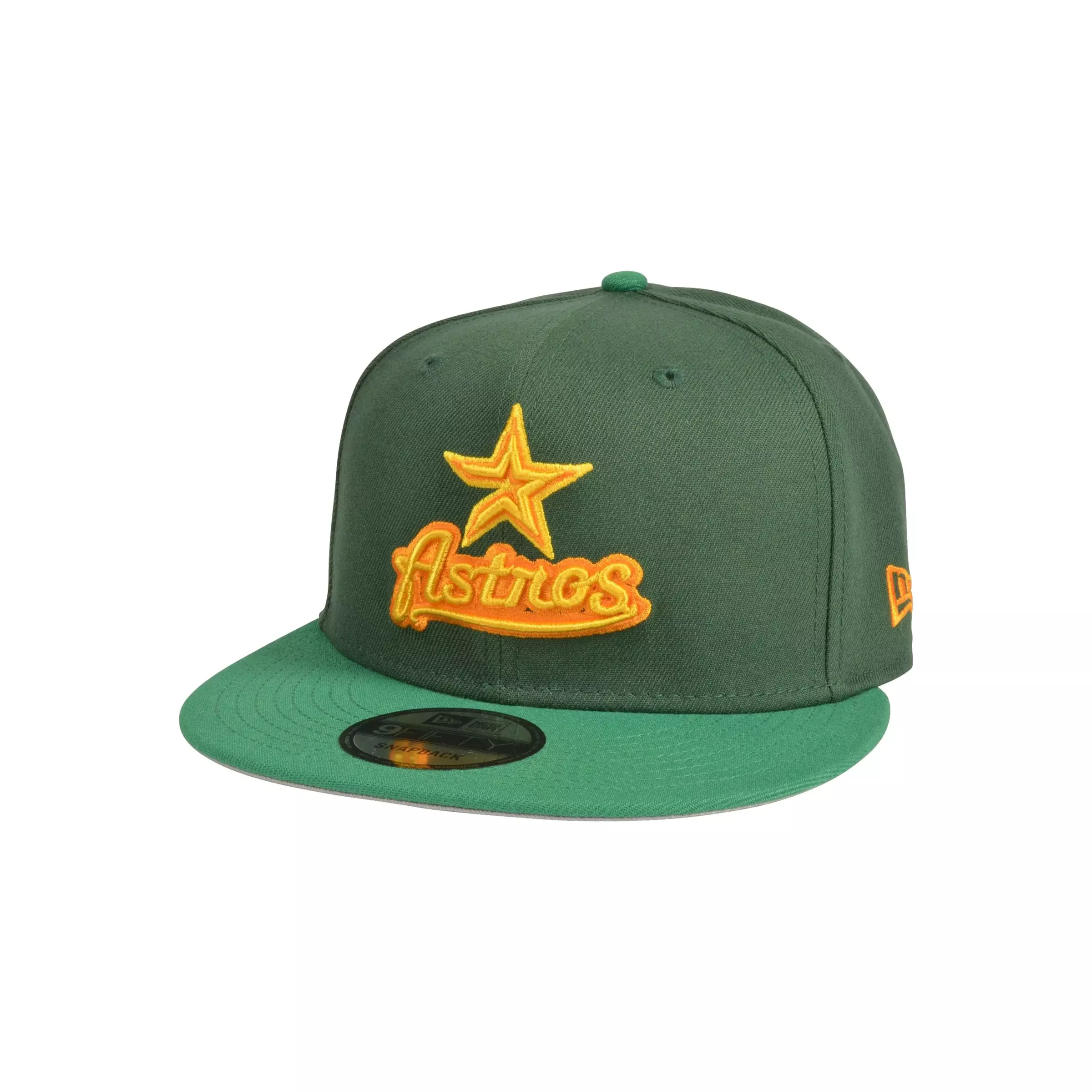 New Era Houston Astros 9FIFTY 2 Greens Snapback Hat-Green - GREEN