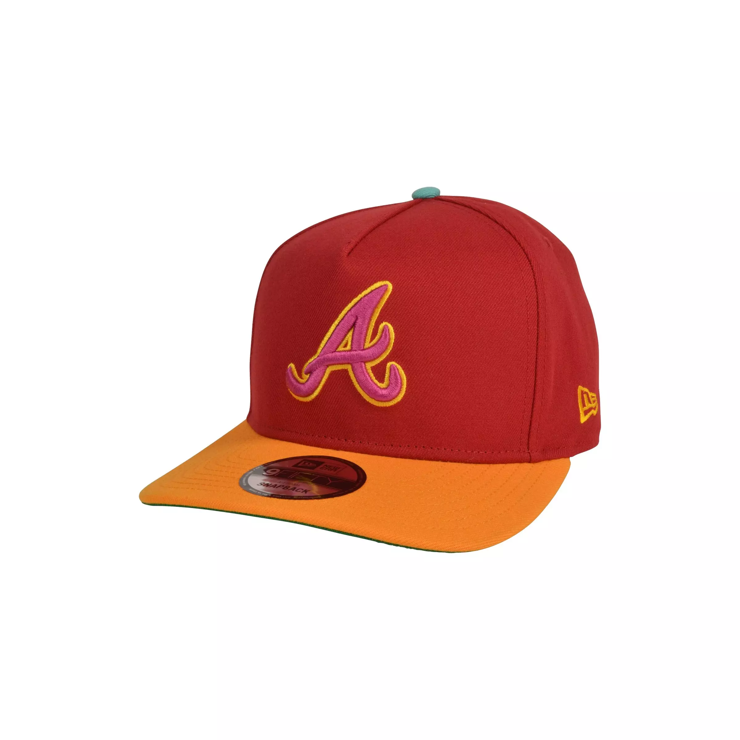 New Era Atlanta Braves 9FIFTY A-Frame Spring Red Snapback Hat-Red/Yellow - RED/YELLOW