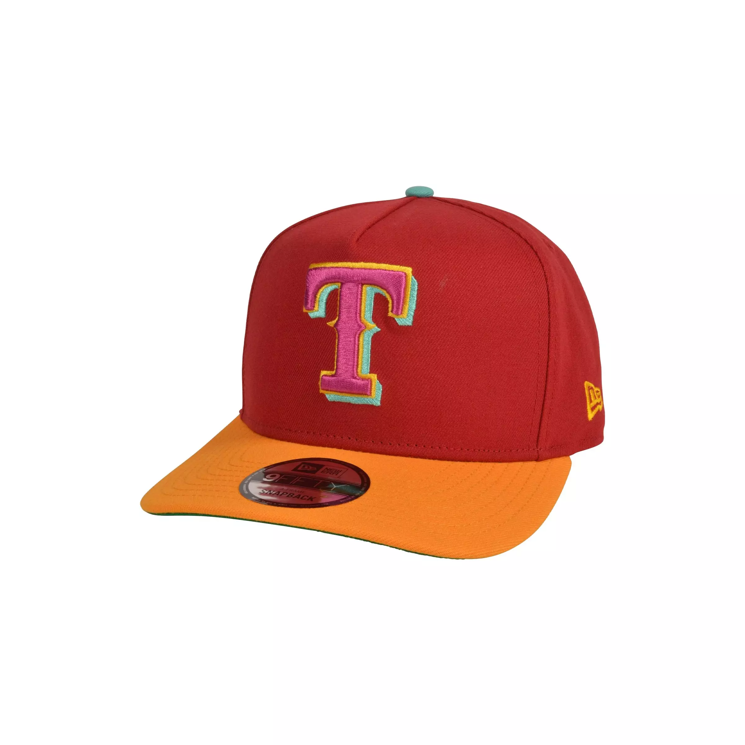 New Era Texas Rangers 9FIFTY A-Frame Spring Red Snapback Hat-Red/Yellow - RED/YELLOW