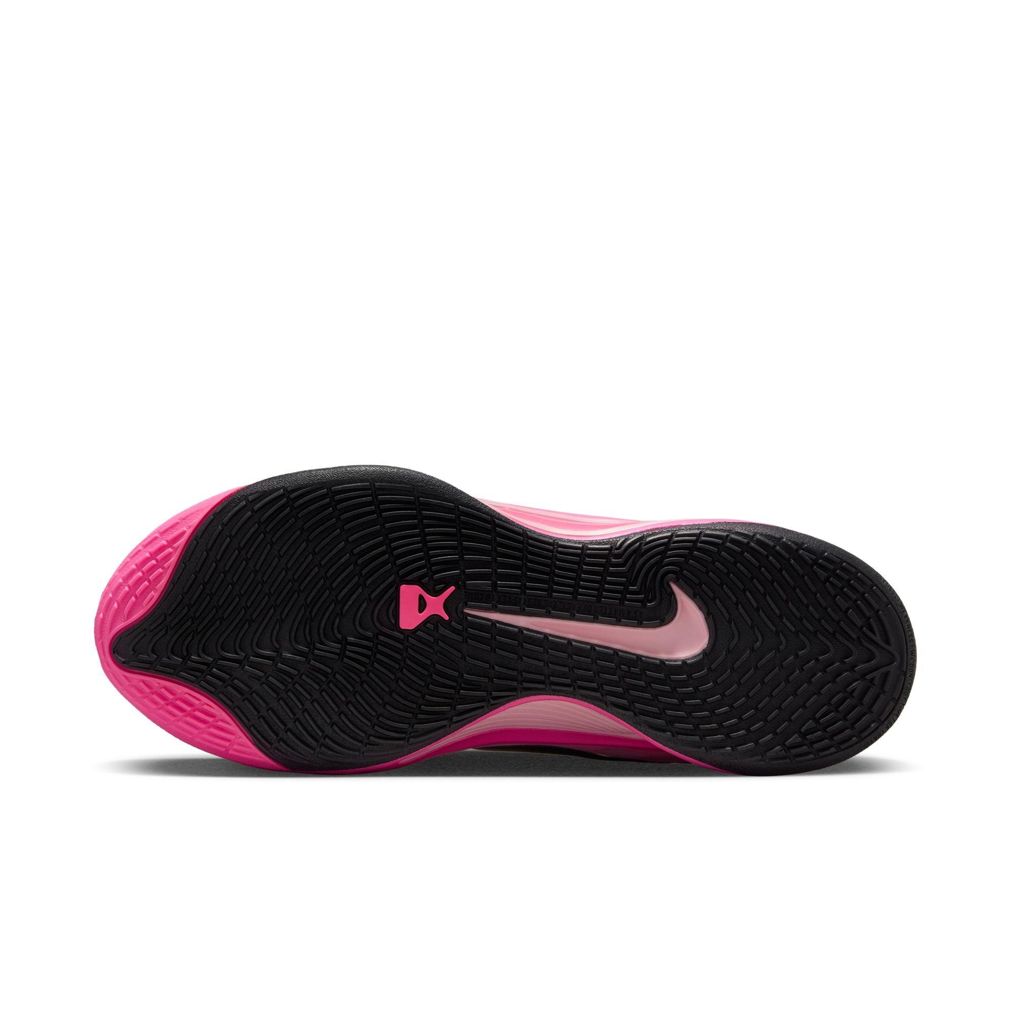 Nike A'One "Leo Lights" Basketball Shoe - BLACK/HYPER PINK/LASER PINK Thumbnail View 11