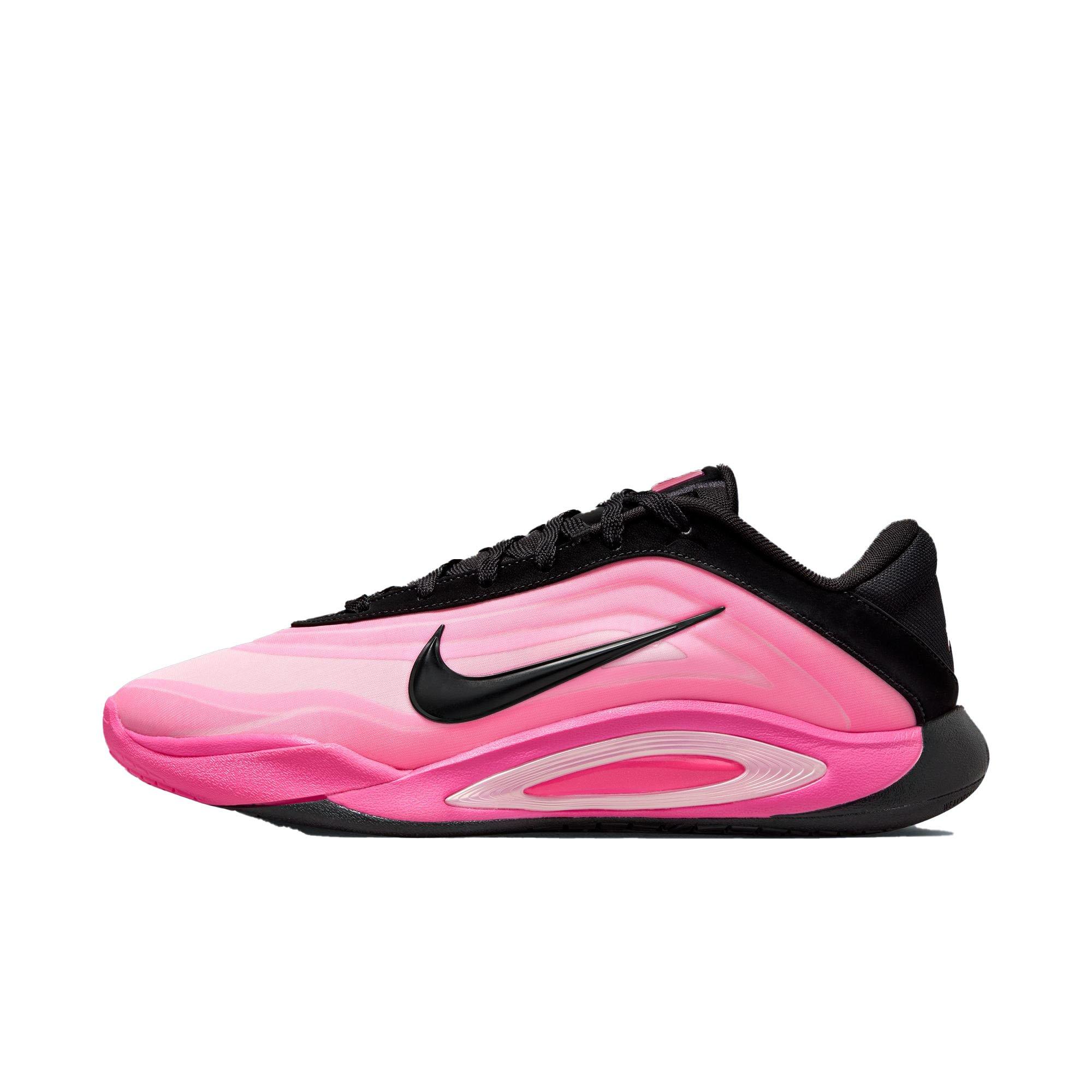 Nike A'One "Leo Lights" Basketball Shoe - BLACK/HYPER PINK/LASER PINK Thumbnail View 7