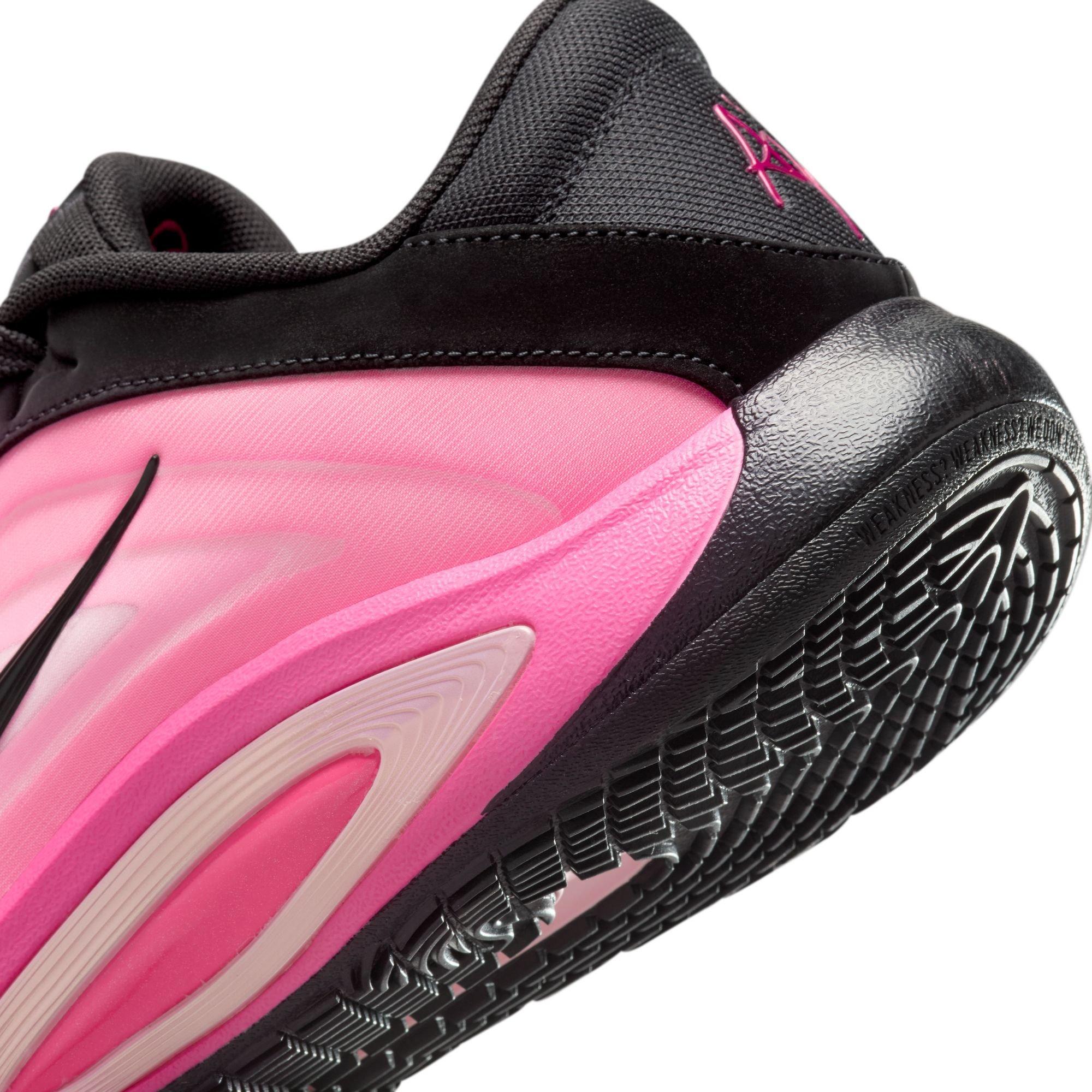 Nike A'One "Leo Lights" Basketball Shoe - BLACK/HYPER PINK/LASER PINK Thumbnail View 5