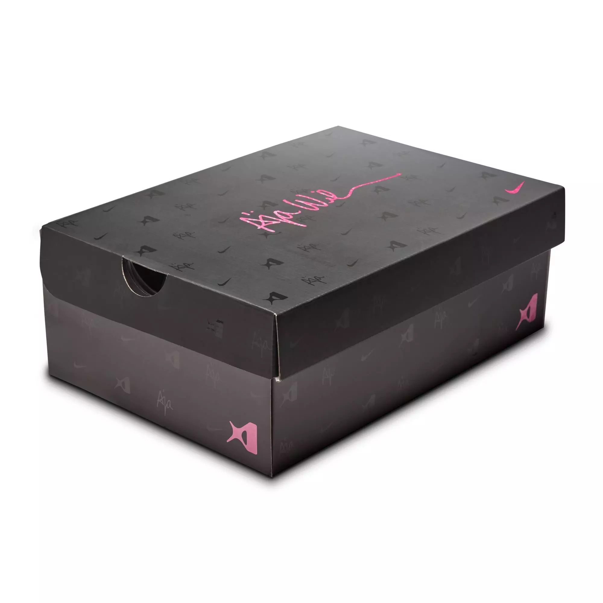 Nike A'One "Leo Lights" Basketball Shoe - BLACK/HYPER PINK/LASER PINK