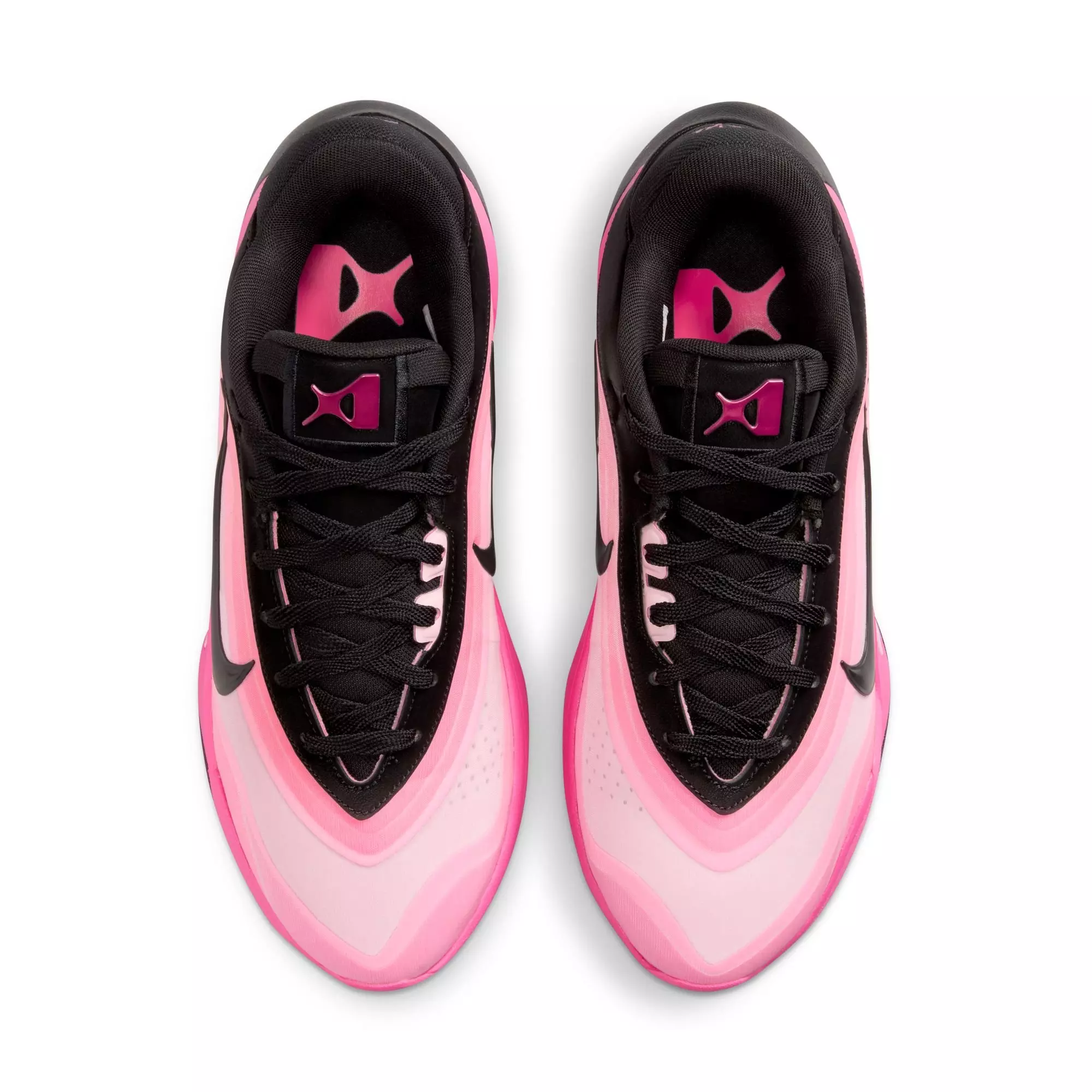 Nike A'One "Leo Lights" Basketball Shoe - BLACK/HYPER PINK/LASER PINK