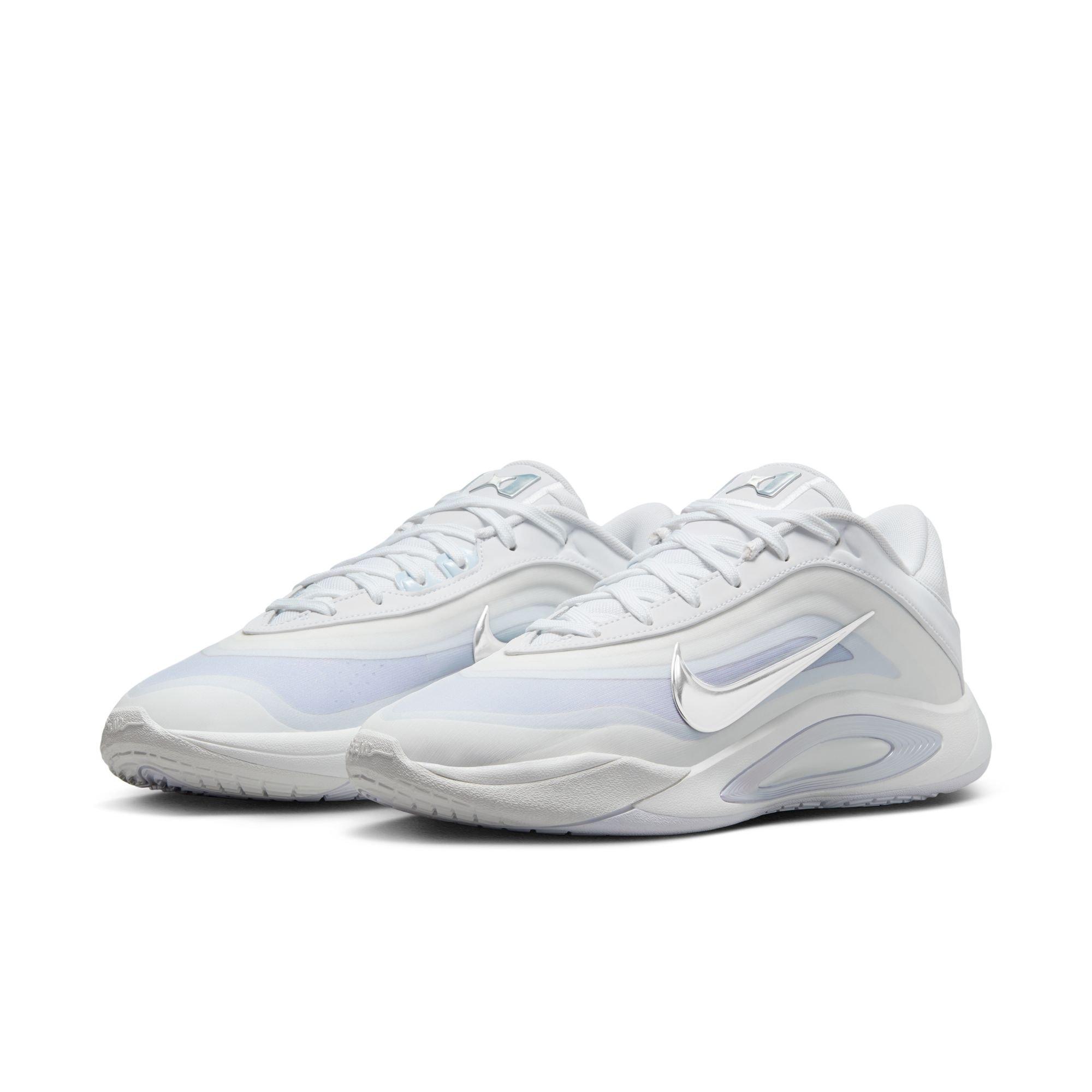 Nike A'One "OG Pearl" Basketball Shoe - WHITE Thumbnail View 3