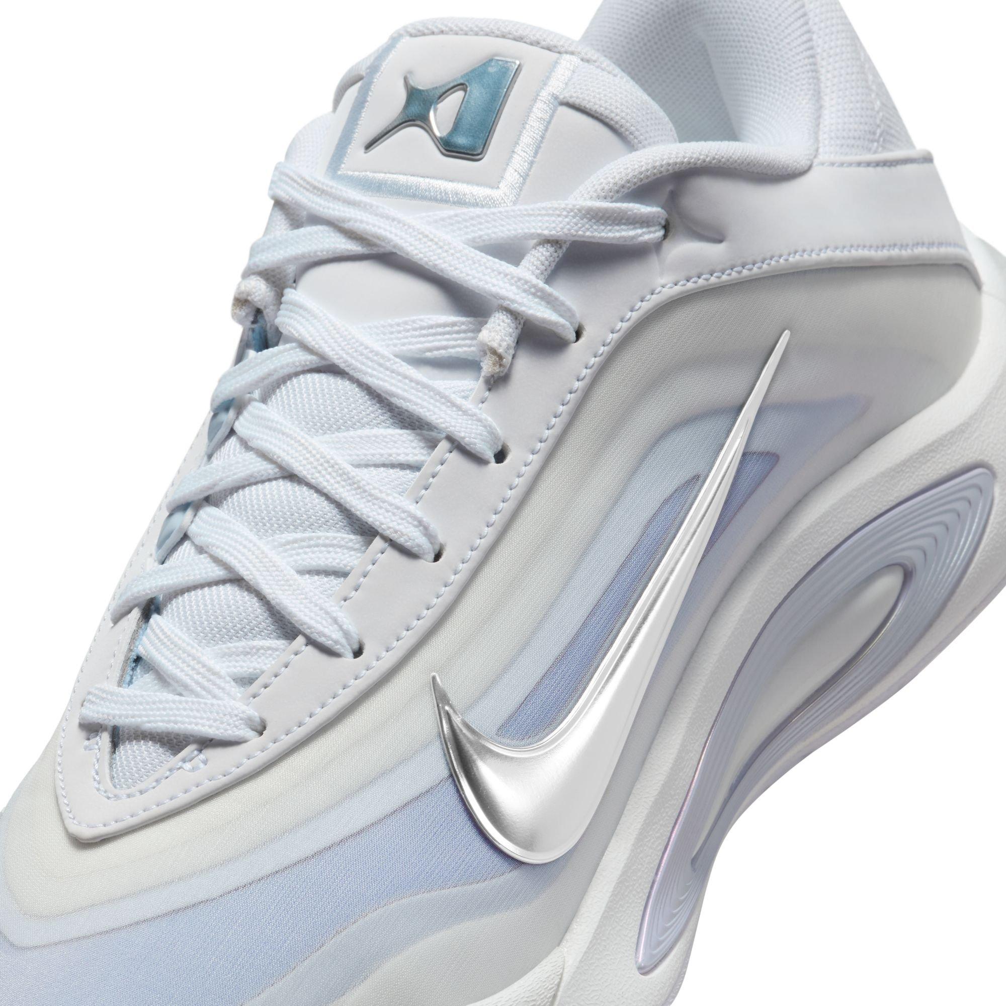 Nike A'One "OG Pearl" Basketball Shoe - WHITE Thumbnail View 4