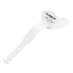 Shock Doctor Bolt Lipguard w/ Strap - White