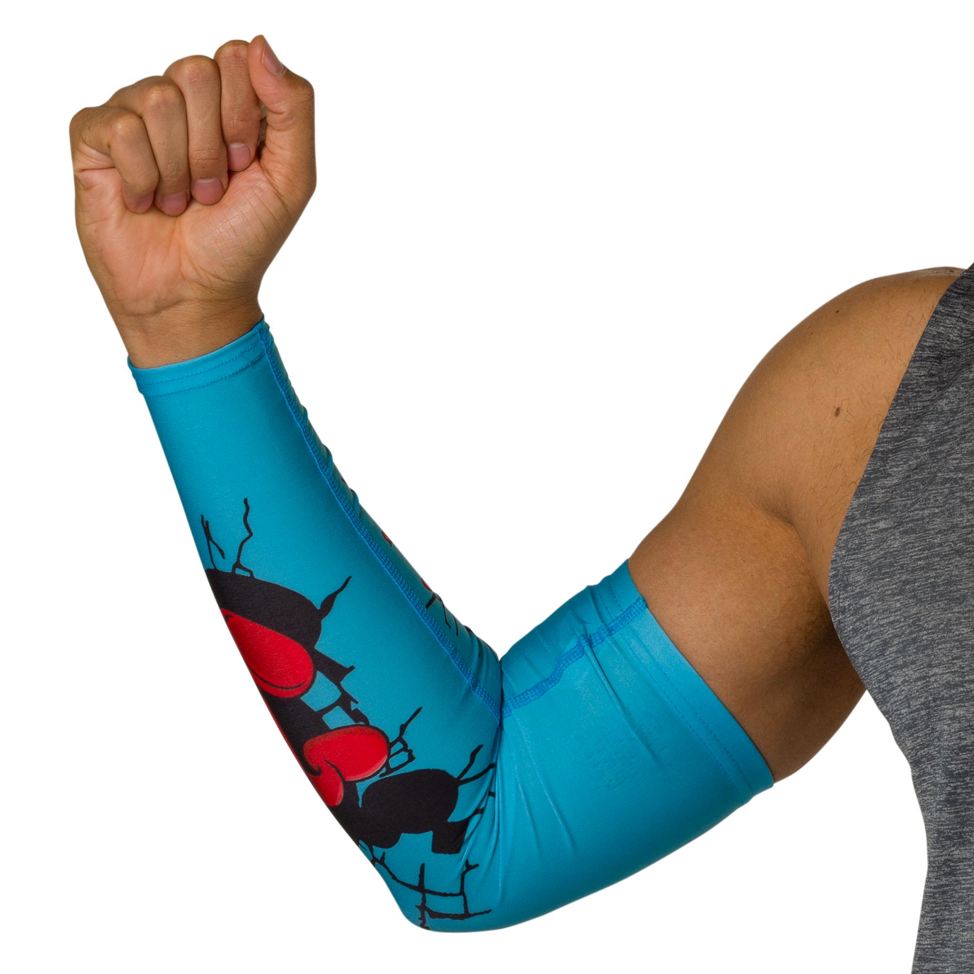 Shock Doctor Adult Showtime Kool Aid Tropical Punch Compression Arm Sleeve​ - BLUE/RED Thumbnail View 2