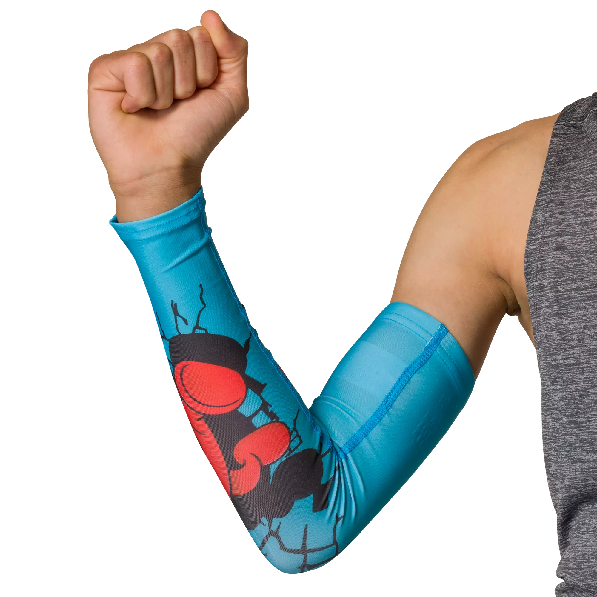 Shock Doctor Youth Showtime Kool Aid Tropical Punch Compression Arm Sleeve - BLUE/RED