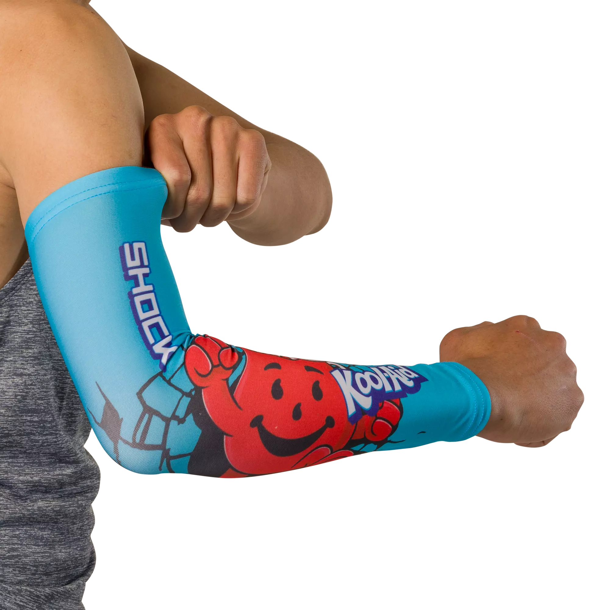 Shock Doctor Youth Showtime Kool Aid Tropical Punch Compression Arm Sleeve - BLUE/RED