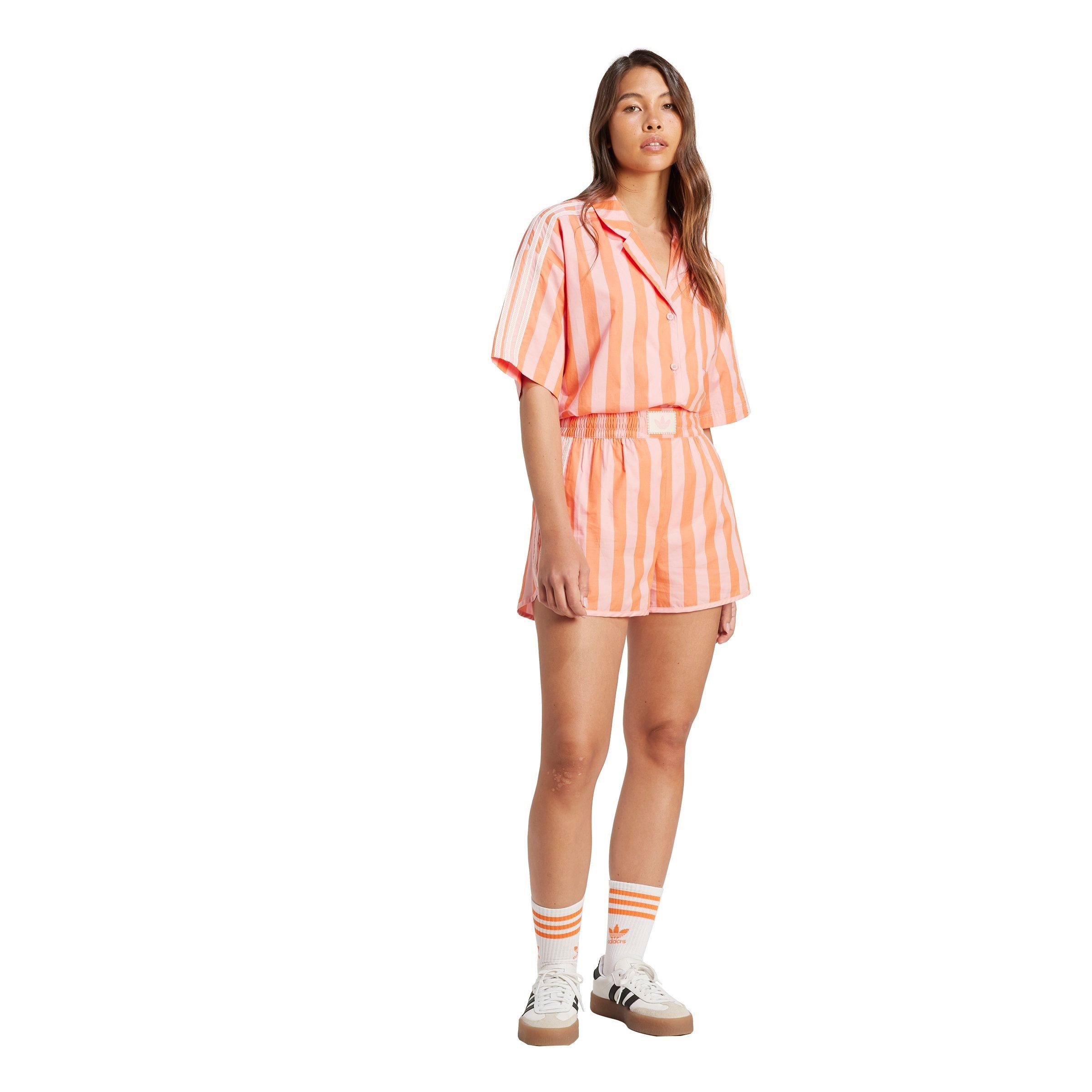 adidas Originals Women's Summer Glow Resort Shorts - PINK Thumbnail View 5