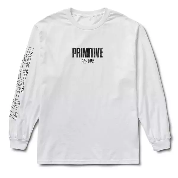 Primitive Men's DBZ Vengeance Longsleeve Tee - WHITE