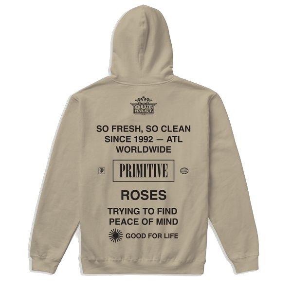 Primitive Men's Outkast Stripes Stankonia Hoodie - Tan - TAN Thumbnail View 2