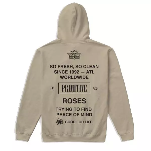 Primitive Men's Outkast Stripes Stankonia Hoodie - Tan - TAN