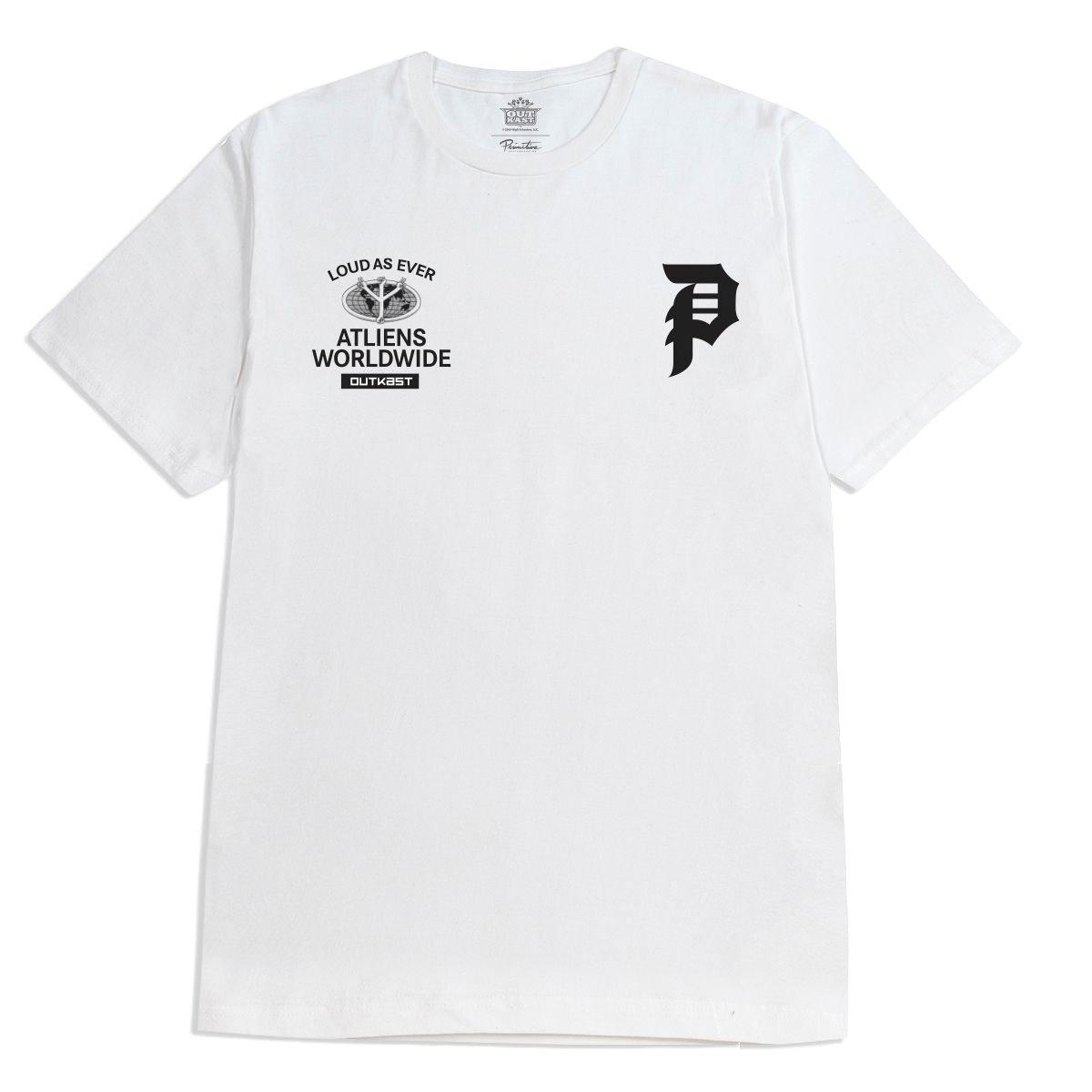 Primitive Men's Outkast Glow Tee - White - WHITE Thumbnail View 1